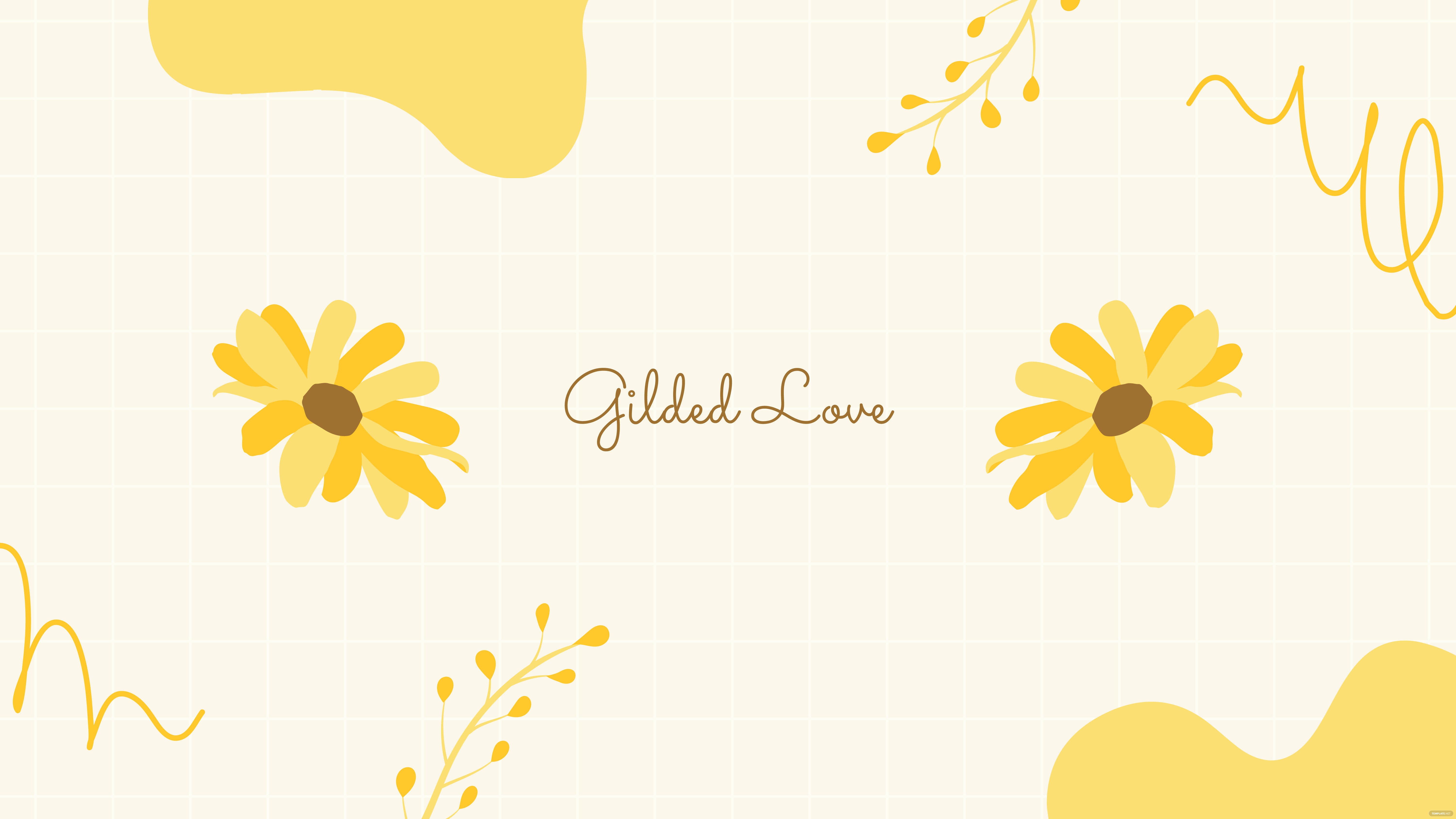 Gold Flowers Wallpapers