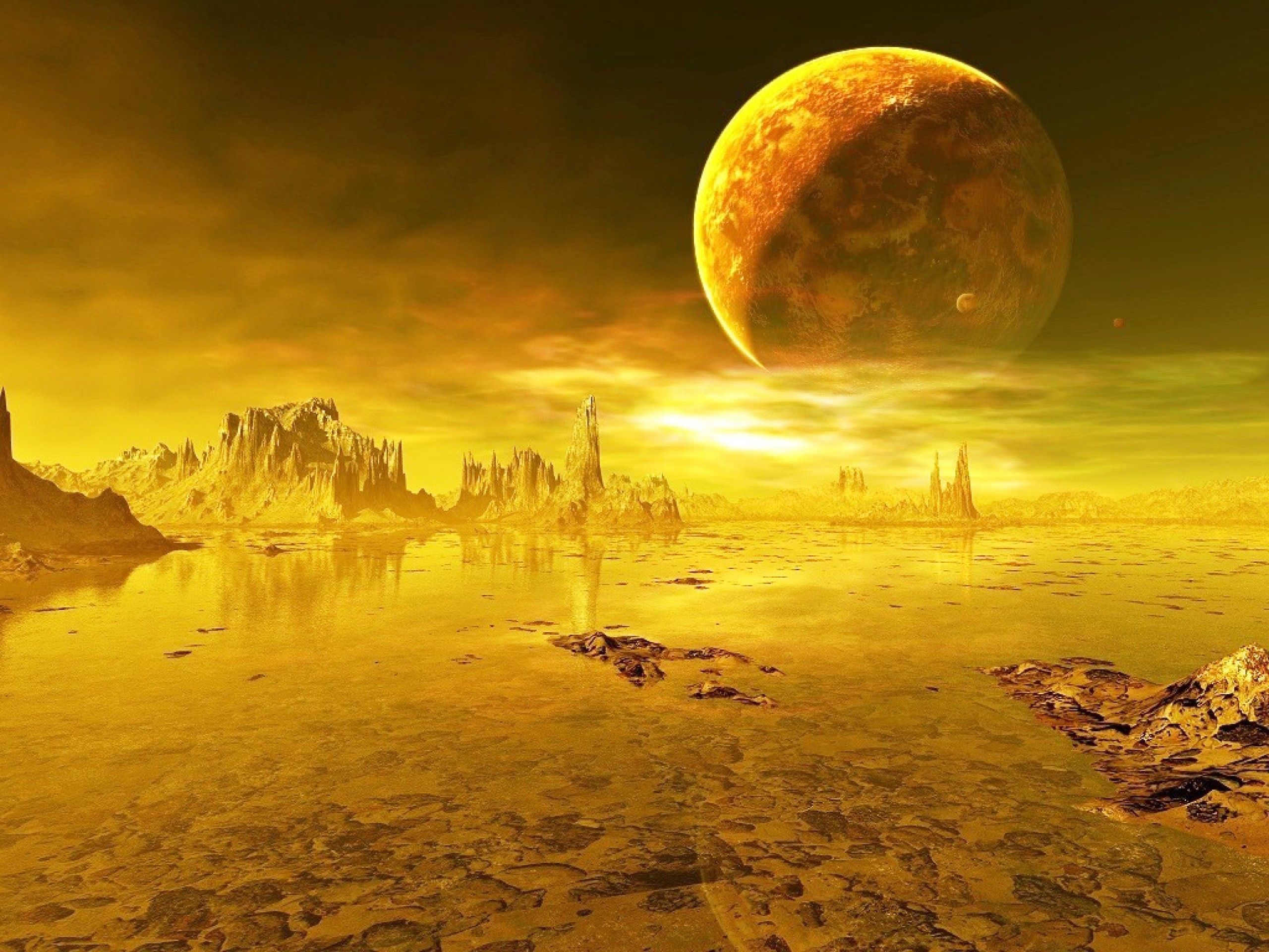 Gold Planet Wallpapers