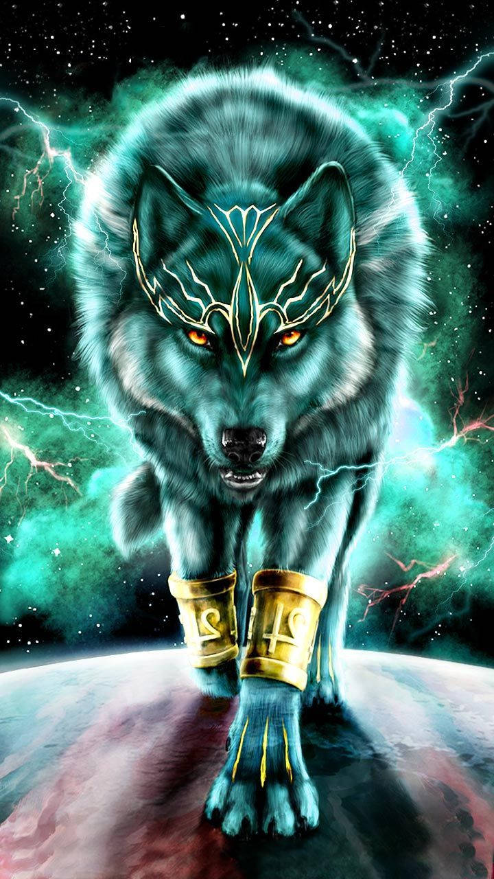 Gold Wolf Wallpapers
