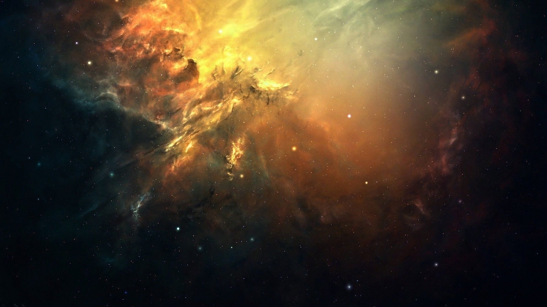 Golden Nebula Wallpapers