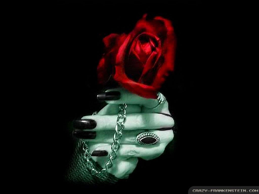 Gothic Black And Red Rose Wallpapers