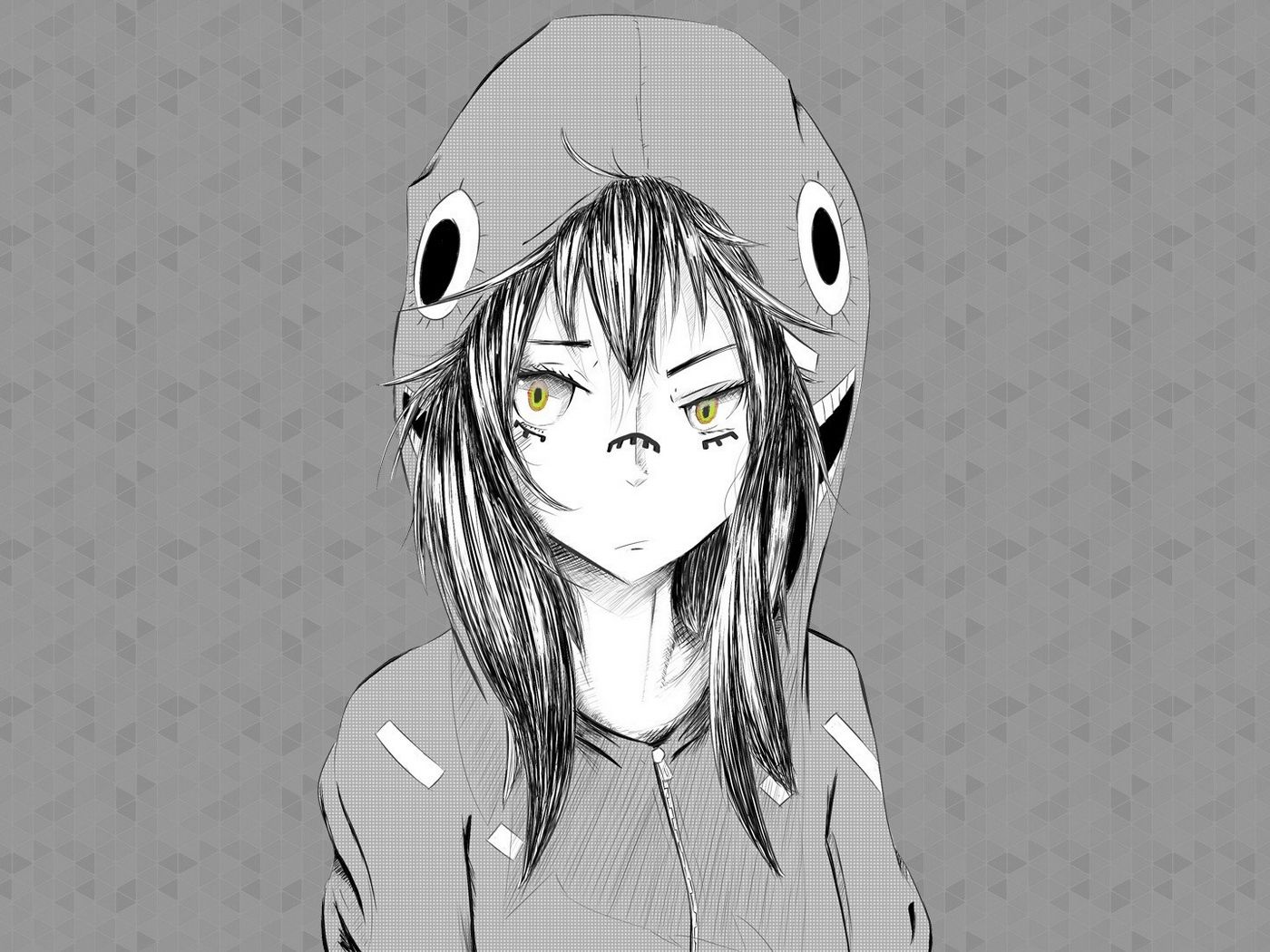 Grayscale Anime Wallpapers