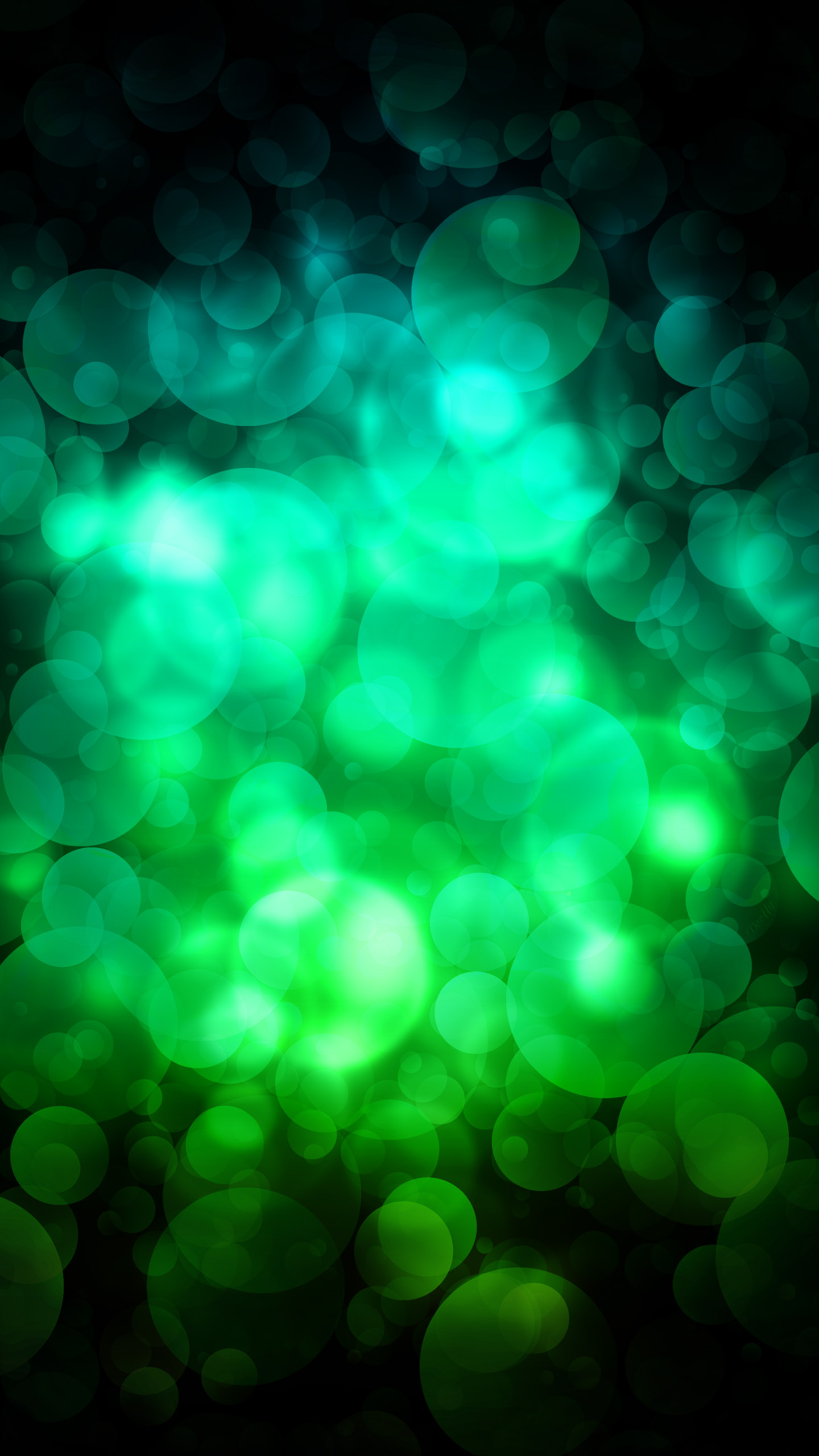 Green Bubbles Wallpapers
