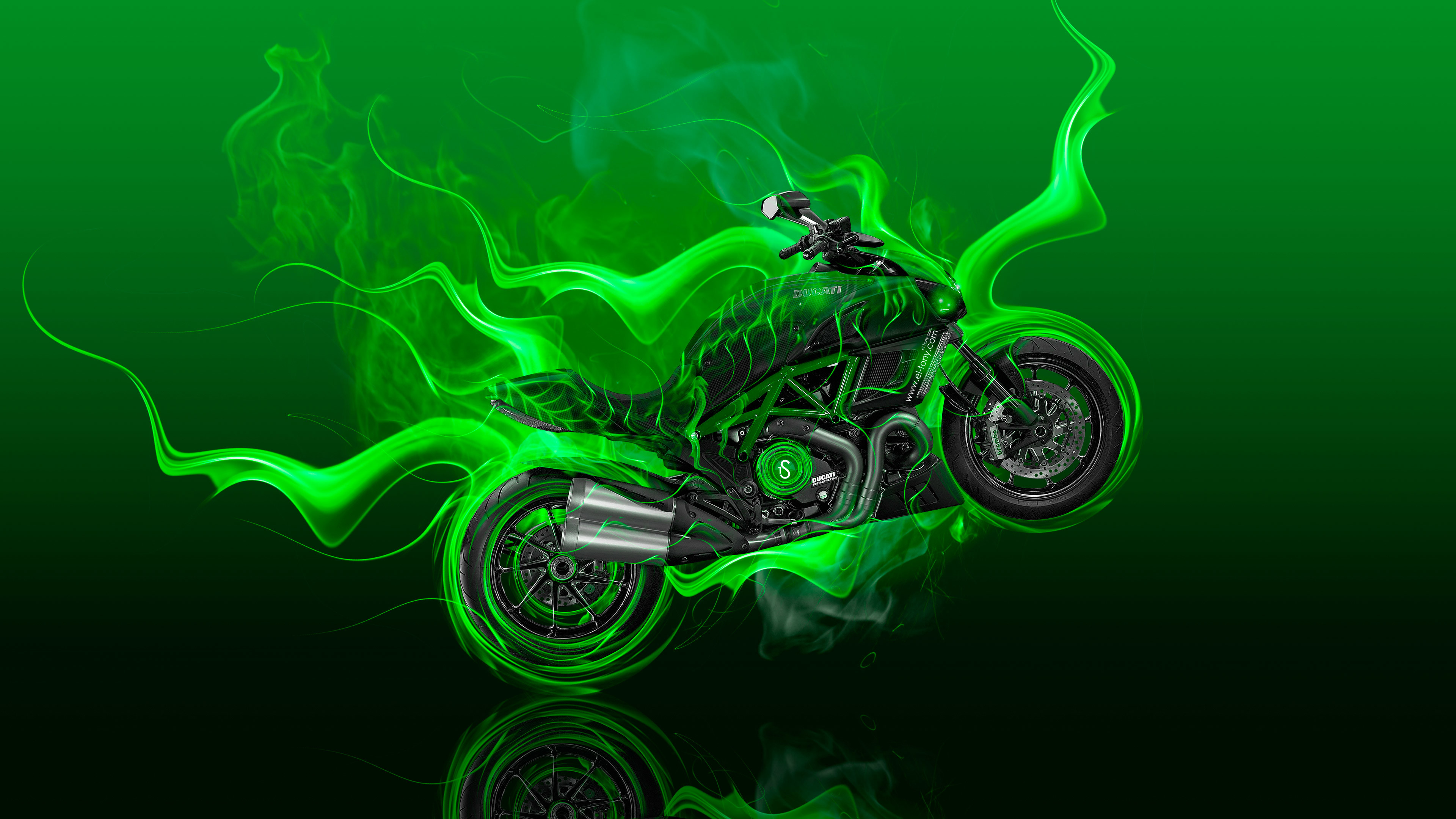 Green Fire Wallpapers