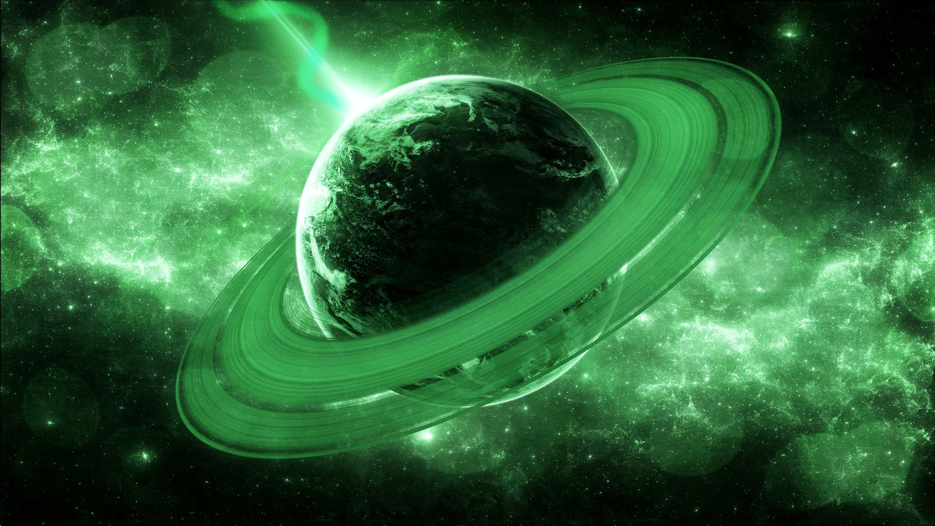 Green Galaxy Wallpapers