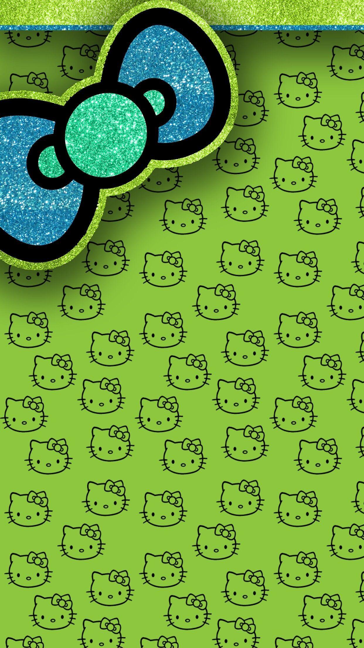 Green Hello Kitty Wallpapers