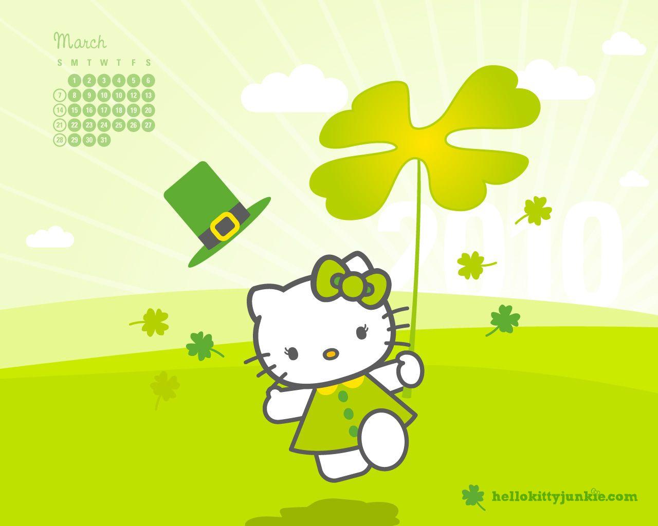 Green Hello Kitty Wallpapers