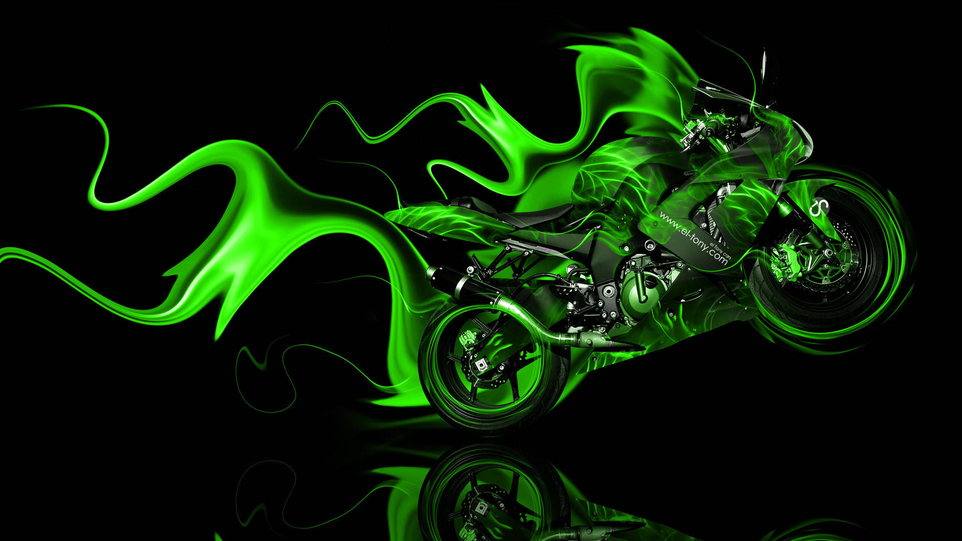 Green Motorcycle Wallpapers