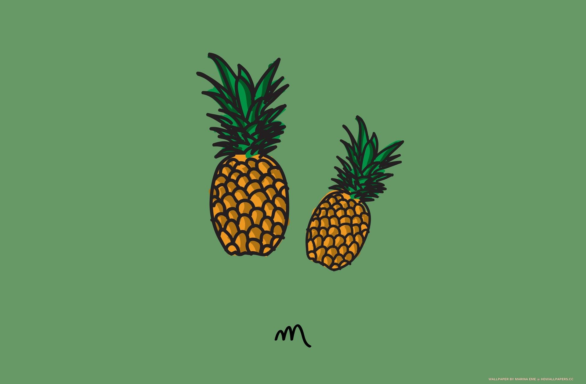 Green Pineapple Wallpapers