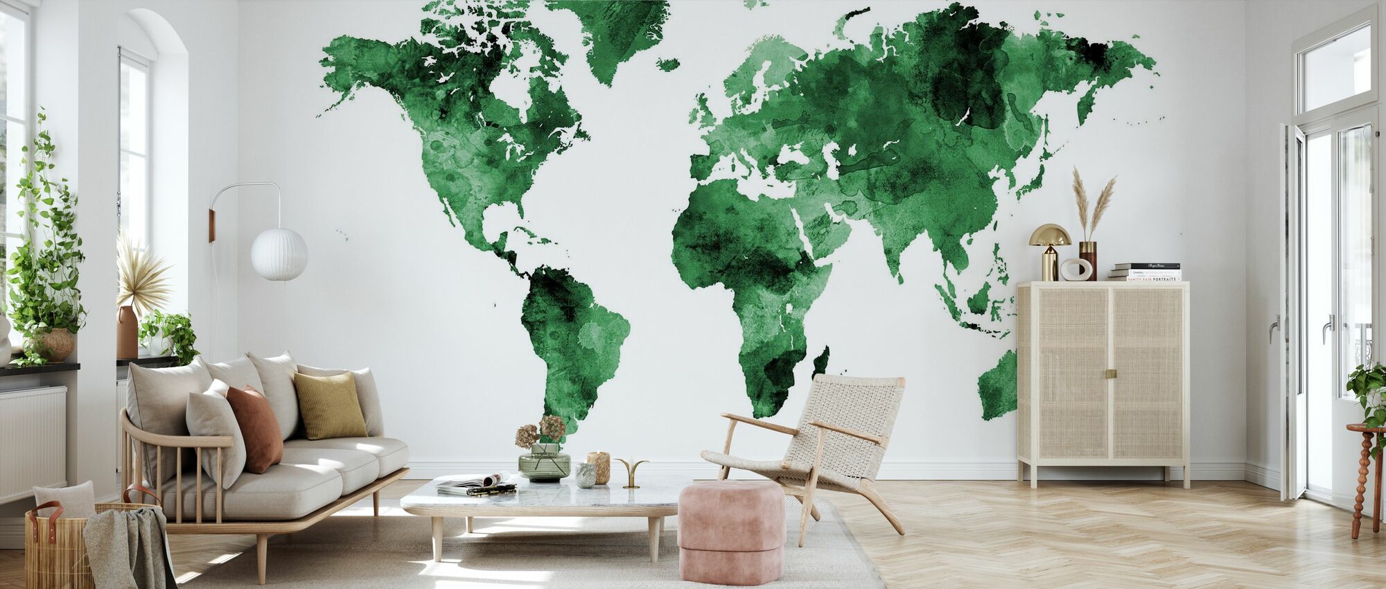 Green World Map Wallpapers