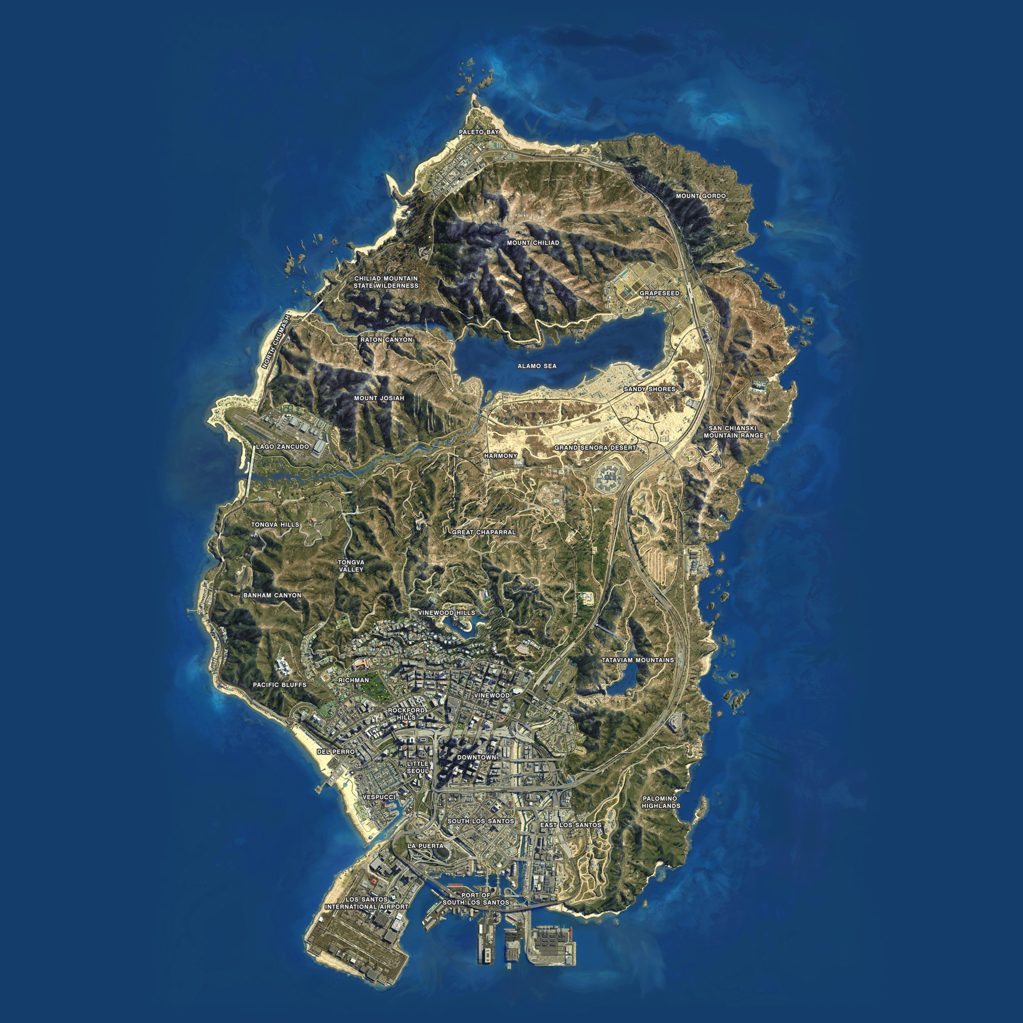 Gta 5 Map Hd Wallpapers