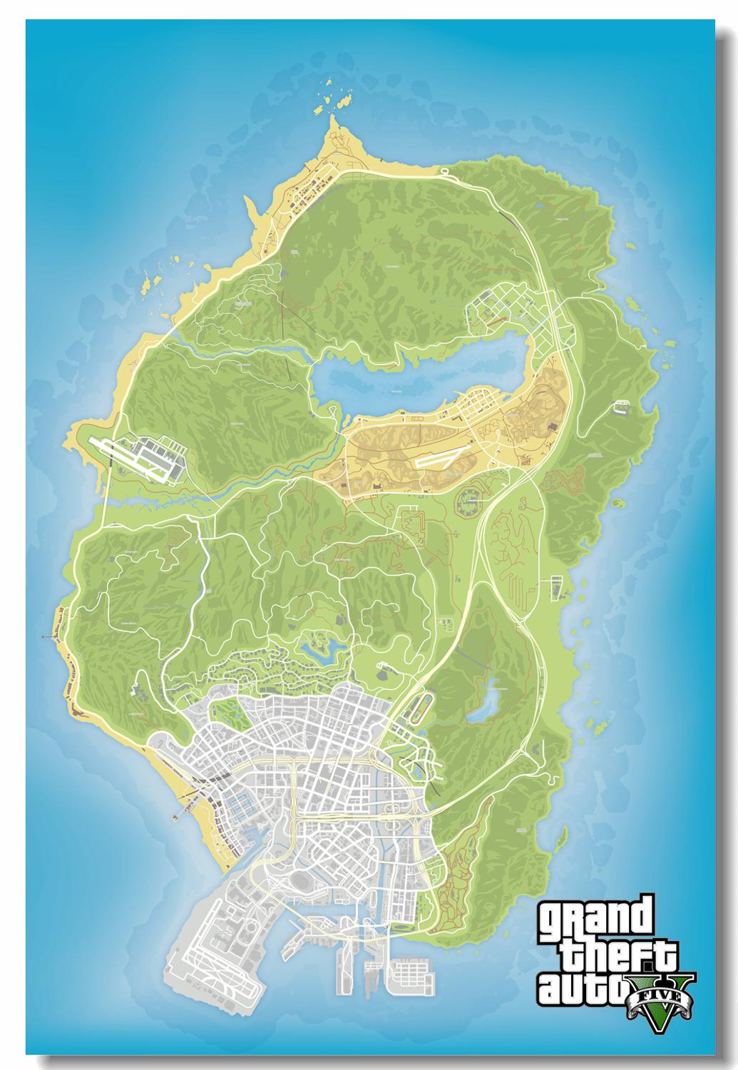 Gta 5 Map Hd Wallpapers