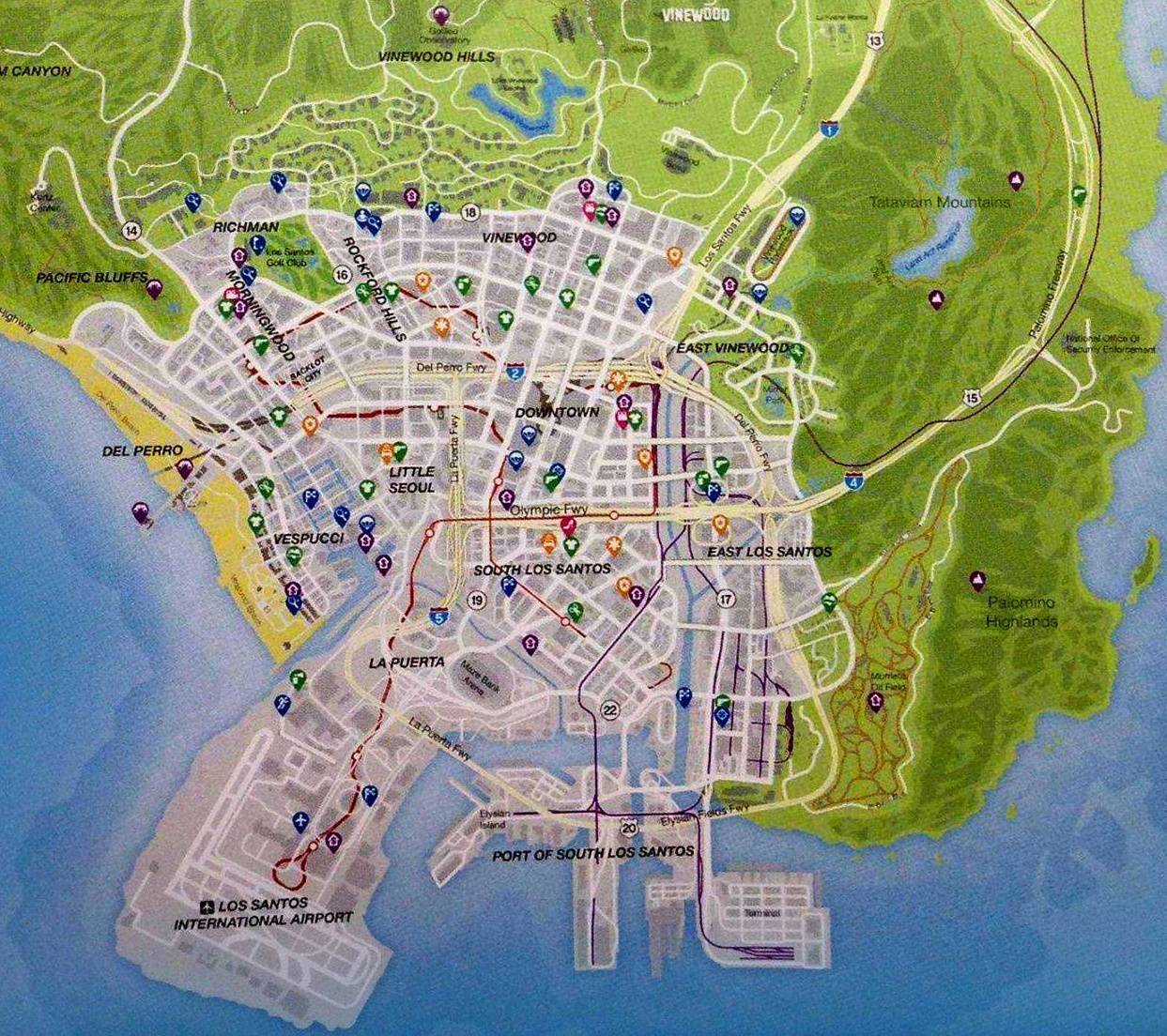 Gta 5 Map Hd Wallpapers