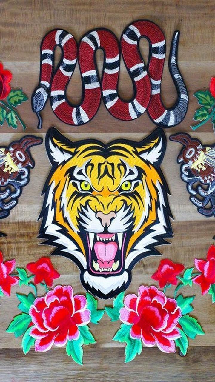 Gucci Tiger Print Wallpapers