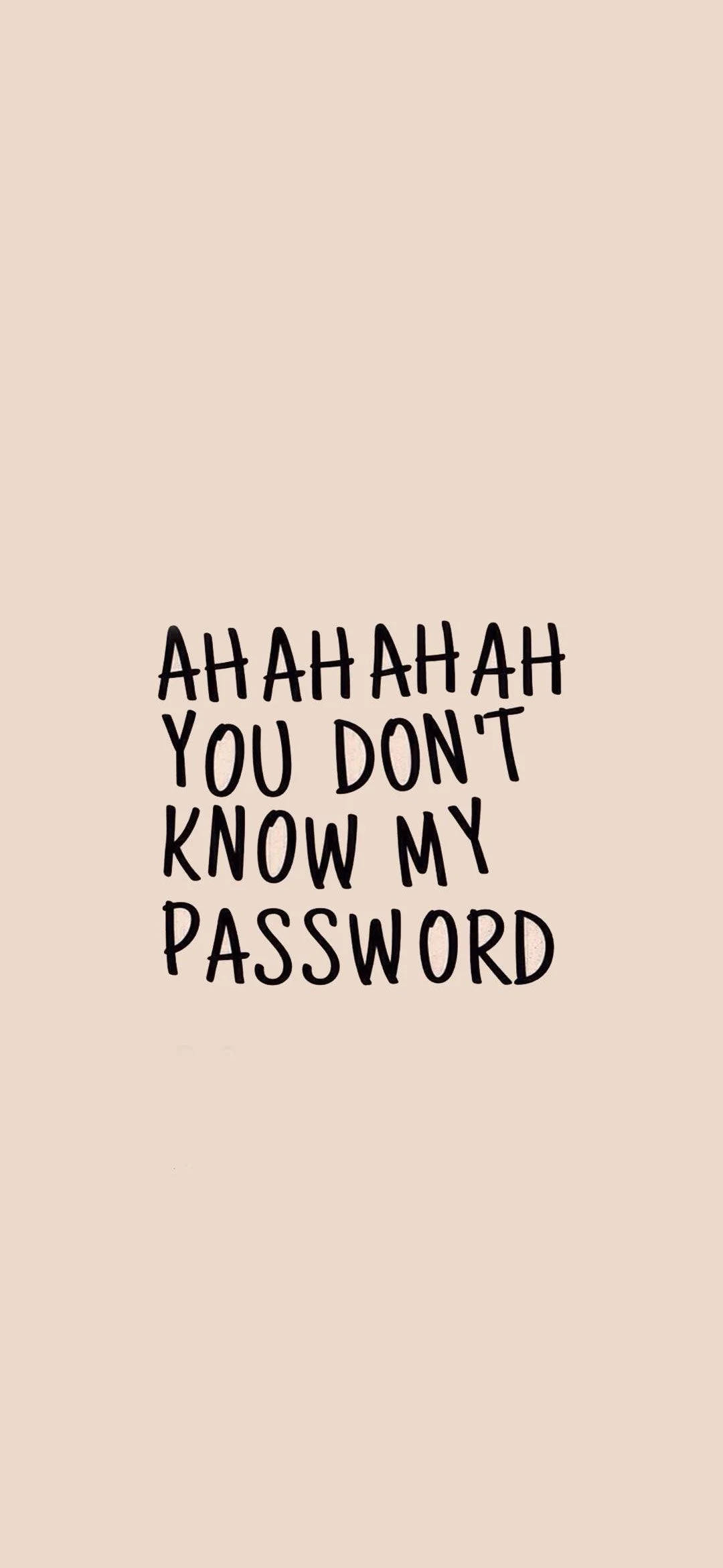 Haha You Don T Know My Password Wallpapers