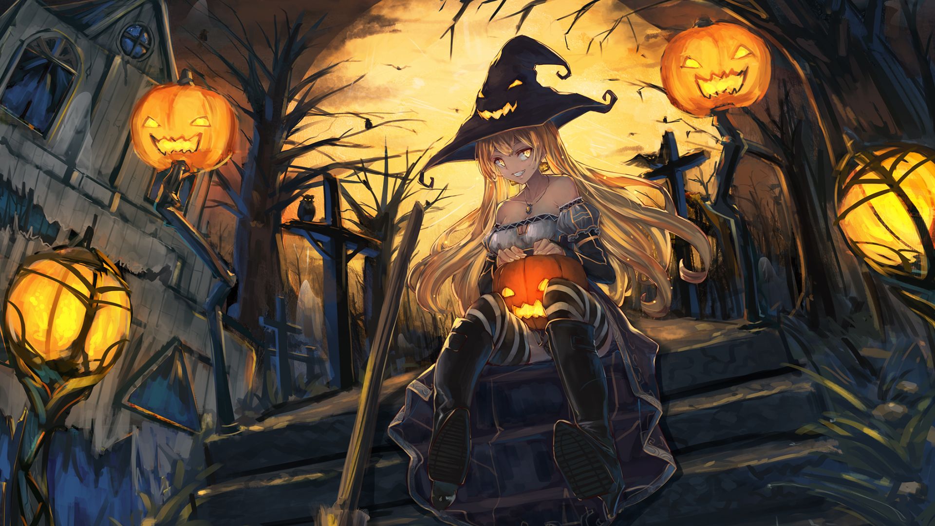 Halloween Anime Girl Wallpapers