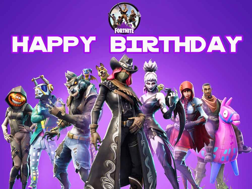 Happy Birthday Fortnite Images Wallpapers