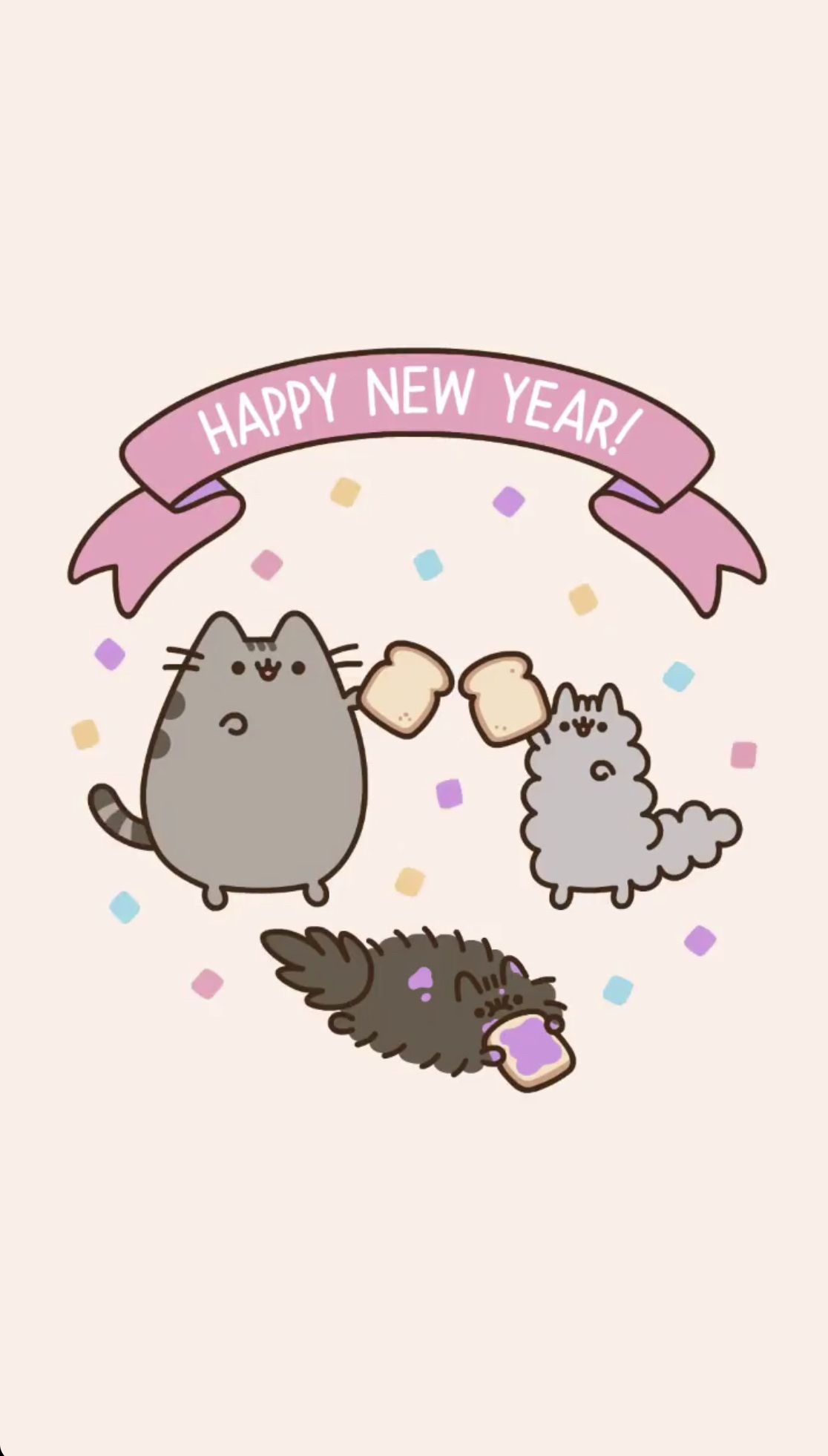 Happy New Year Cats Wallpapers