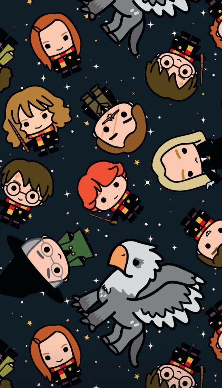 Harry Potter Characters Cartoons Wallpapers