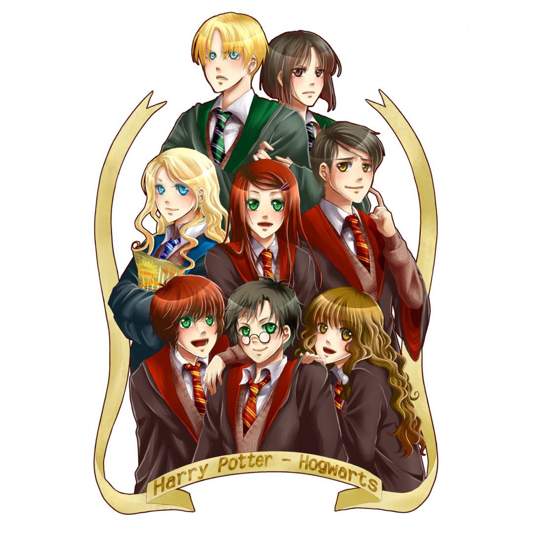 Harry Potter Characters Cartoons Wallpapers