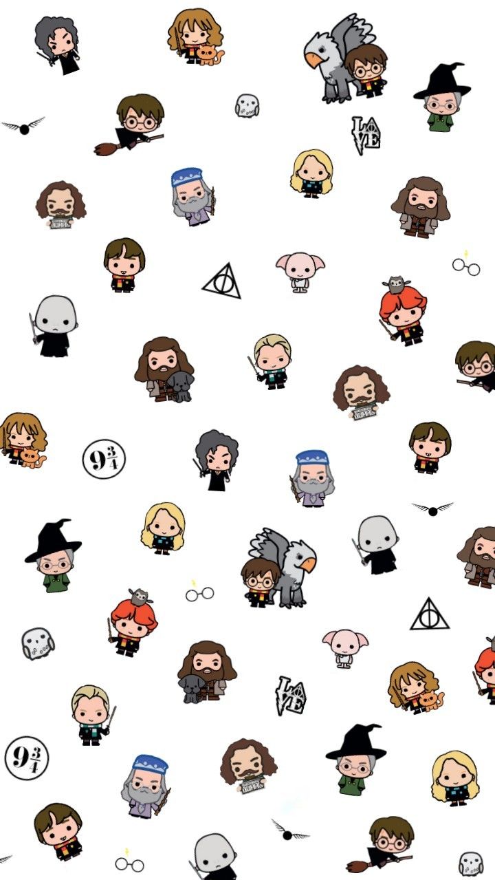 Harry Potter Characters Cartoons Wallpapers