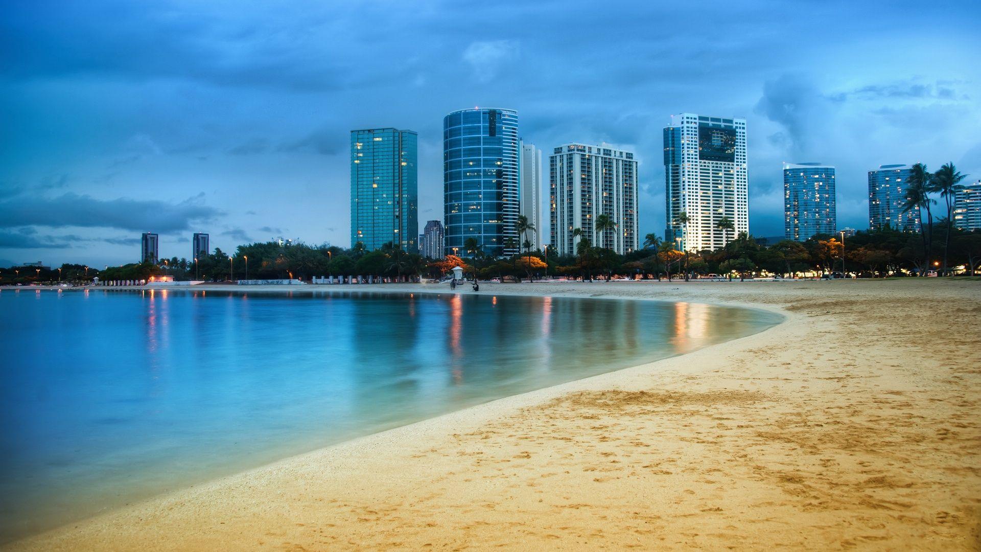 Hawaii Beaches At Night Wallpapers