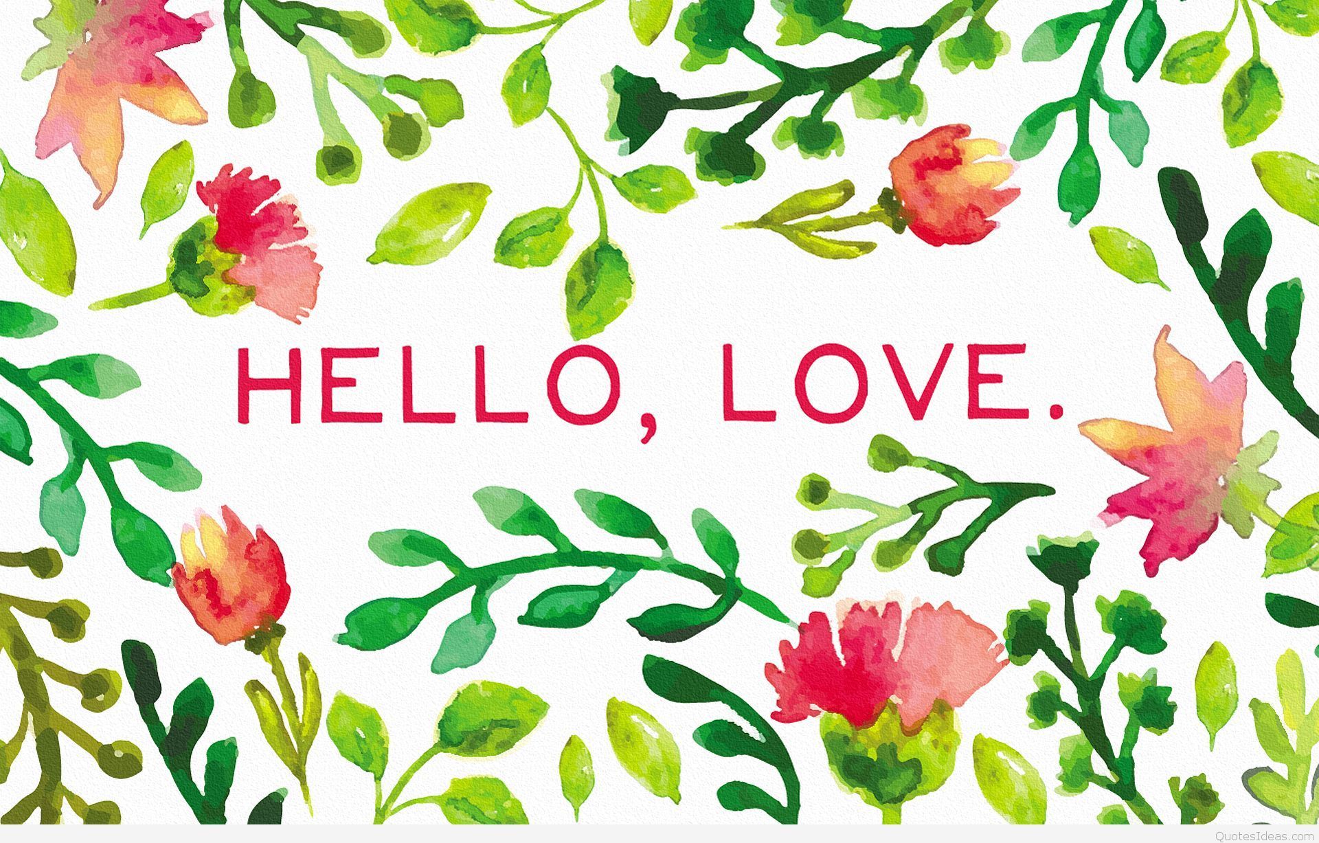 Hello Love Images Wallpapers