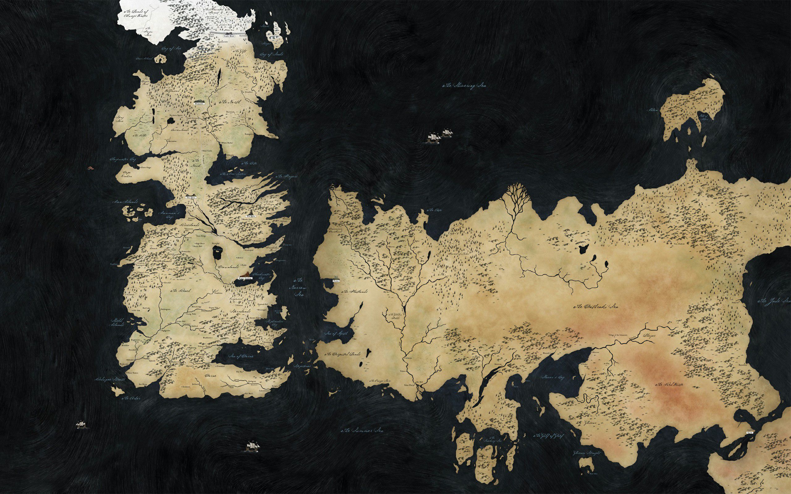 High Resolution Game Of Thrones Map Wallpapers