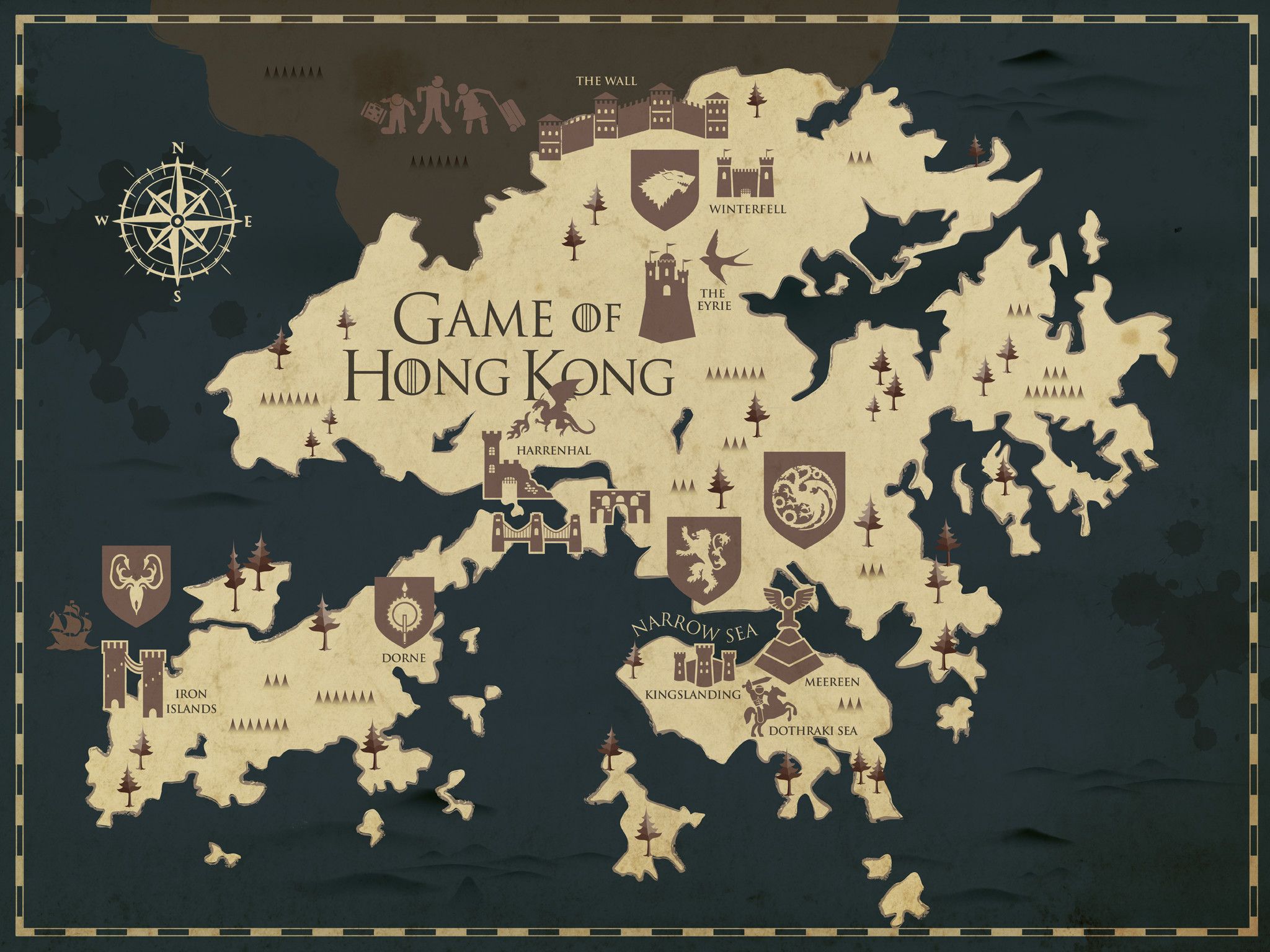 High Resolution Game Of Thrones Map Wallpapers