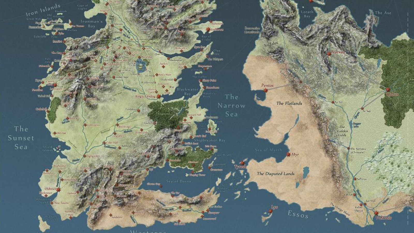 High Resolution Game Of Thrones Map Wallpapers