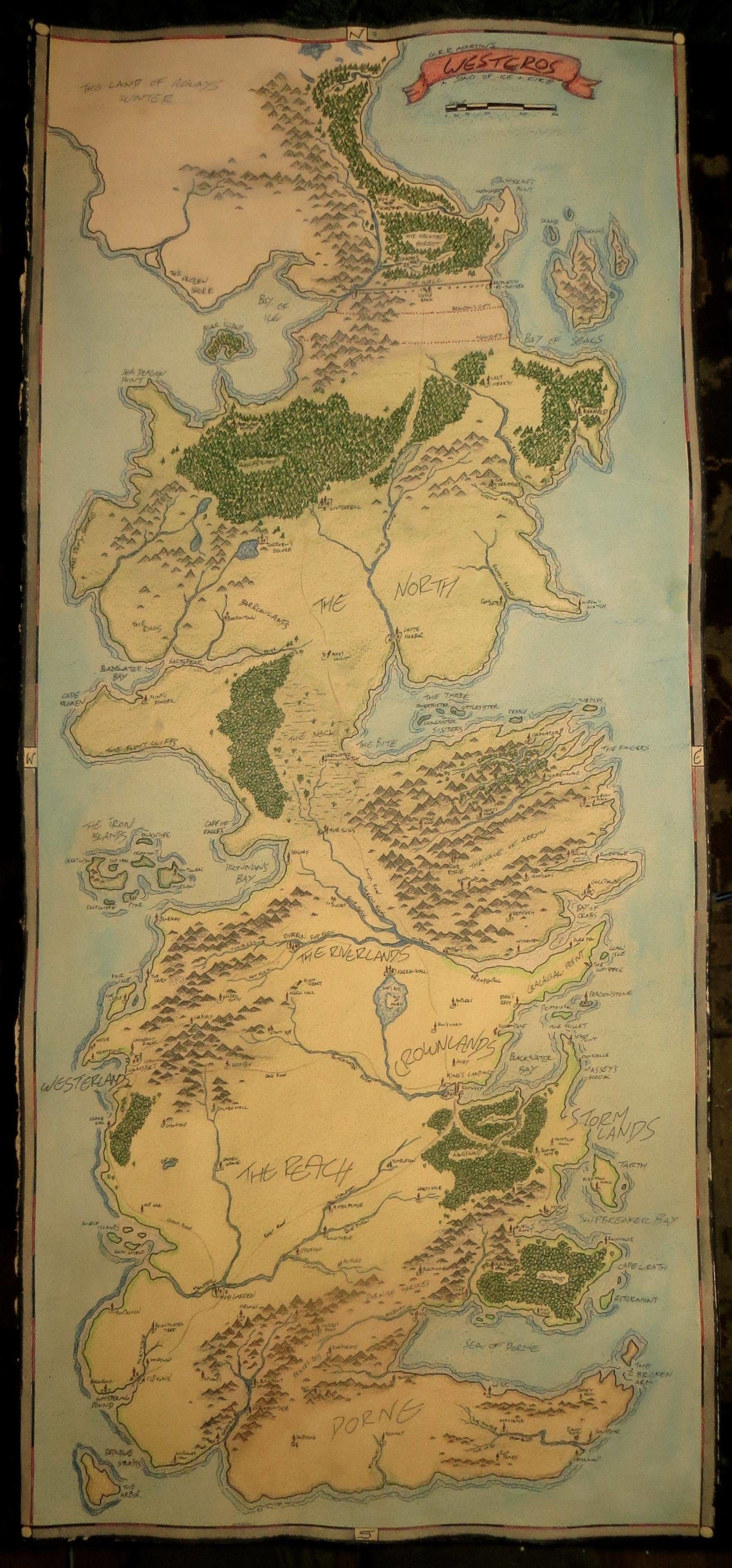 High Resolution Game Of Thrones Map Wallpapers