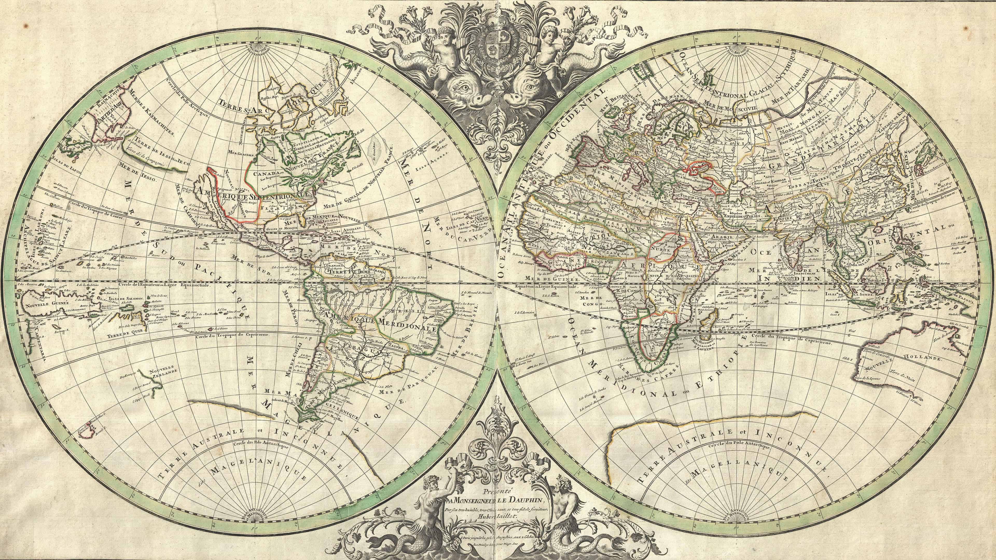 High Resolution Vintage World Map Wallpapers