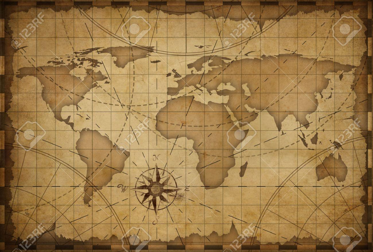 High Resolution Vintage World Map Wallpapers