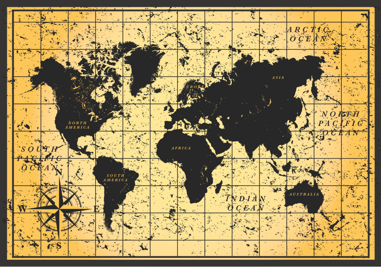 High Resolution Vintage World Map Wallpapers