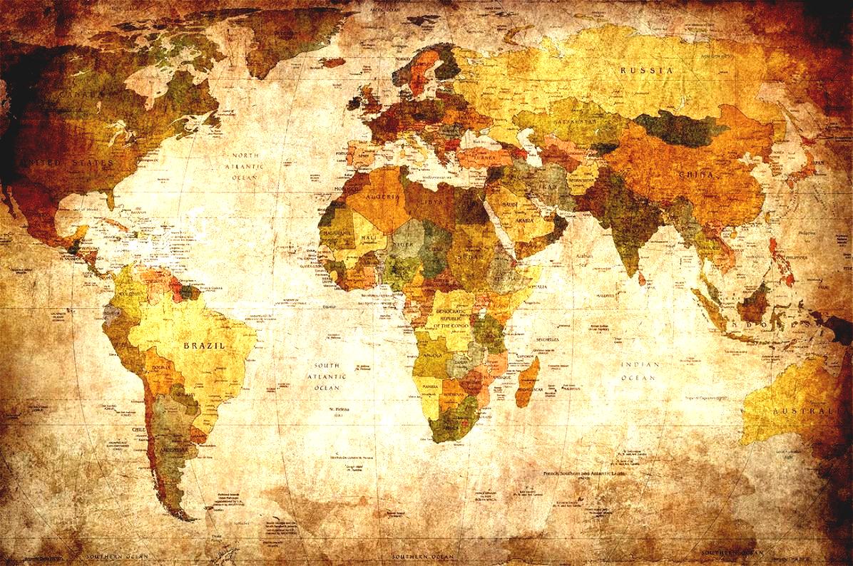 High Resolution World Map Wallpapers