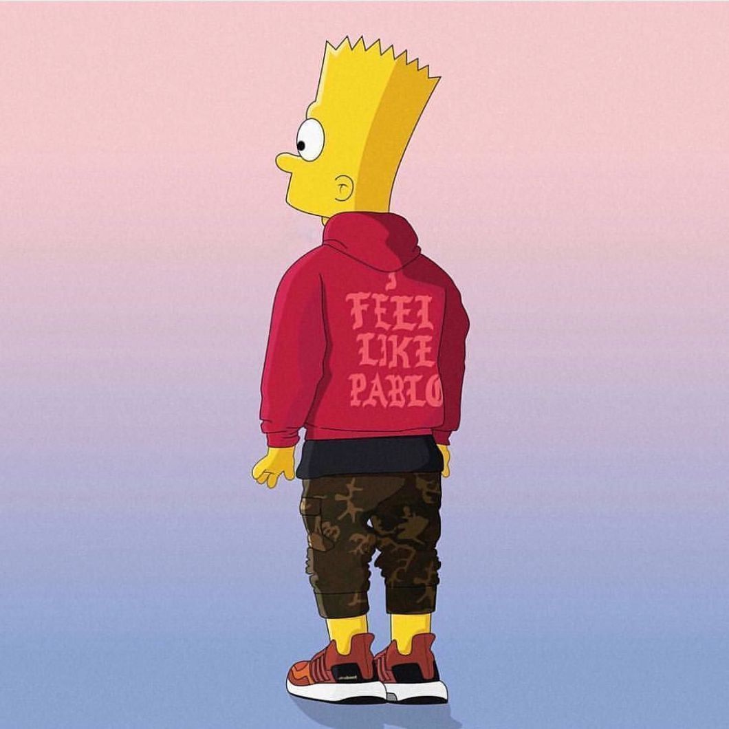 Hood Bart Simpson Drawing Wallpapers