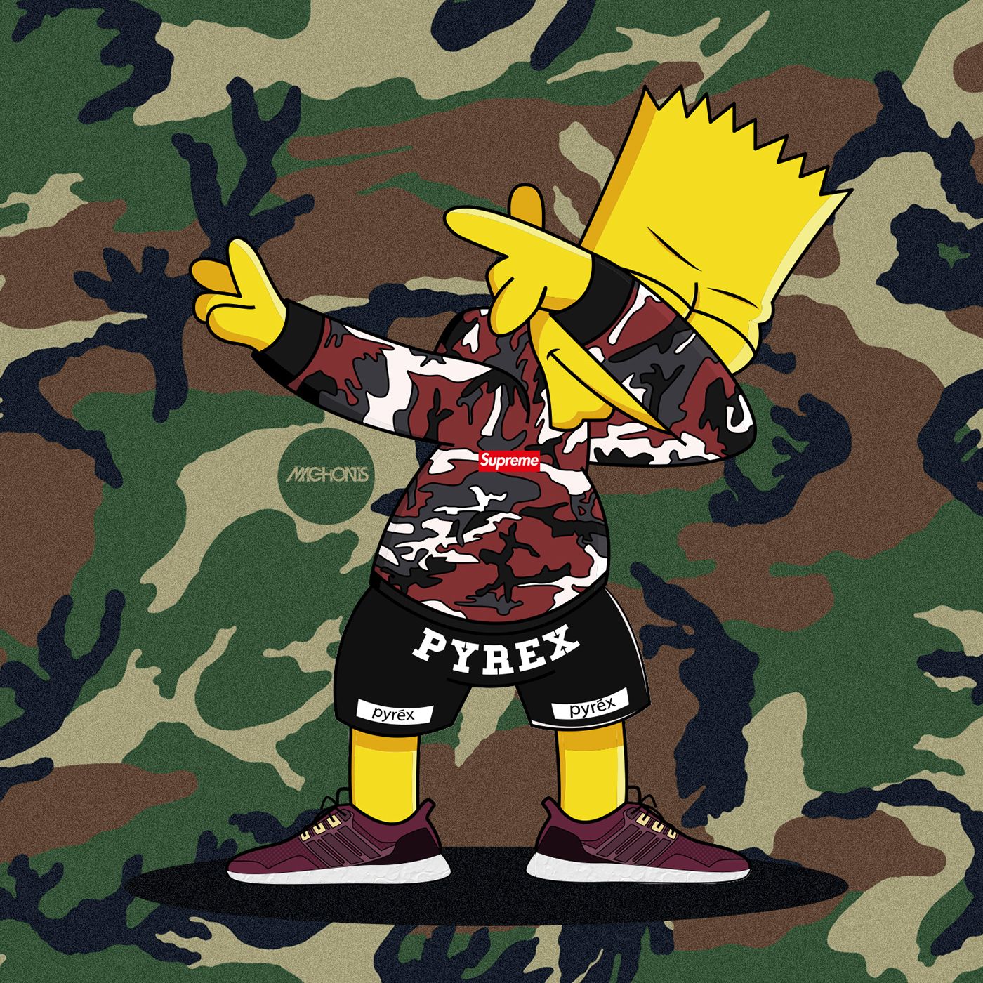 Hood Bart Simpson Drawing Wallpapers