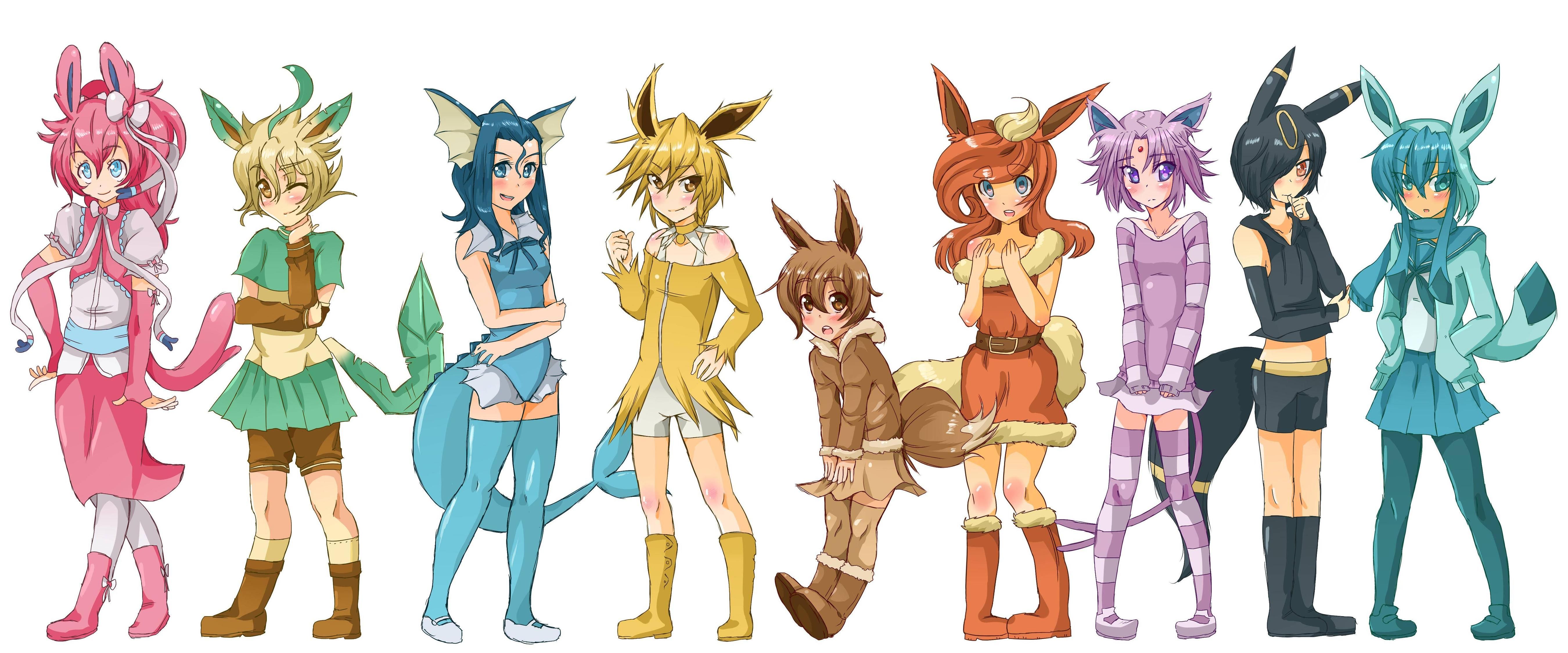 Human Eevee Evolutions Wallpapers