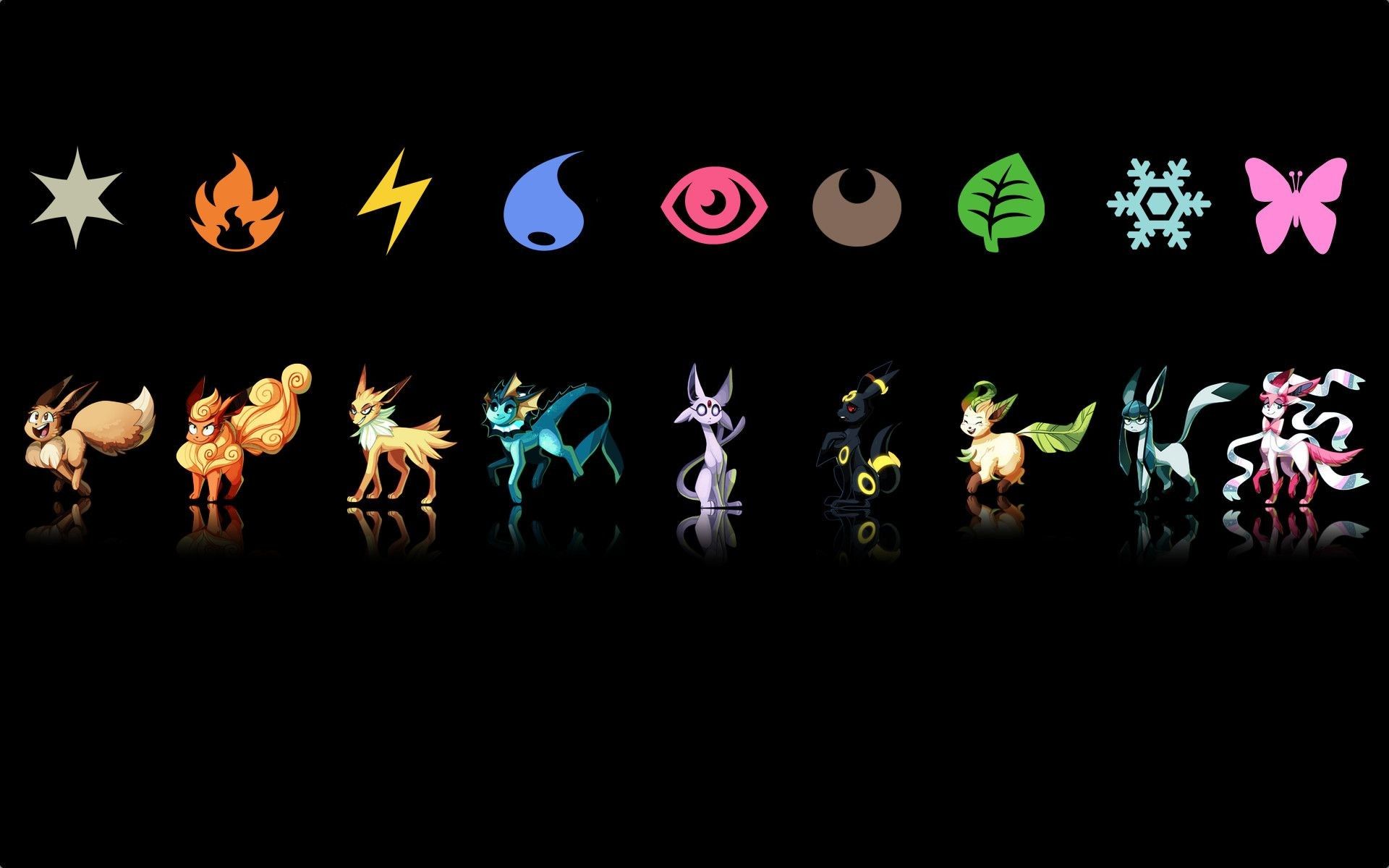 Human Eevee Evolutions Wallpapers