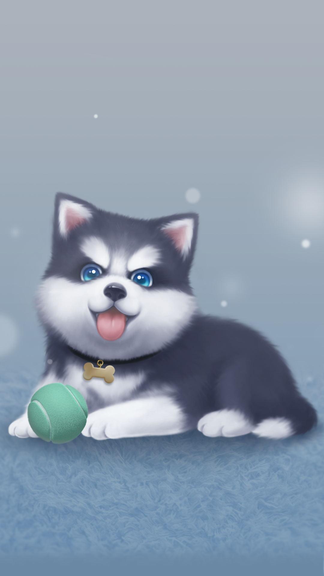 Husky Cartoon Wallpapers