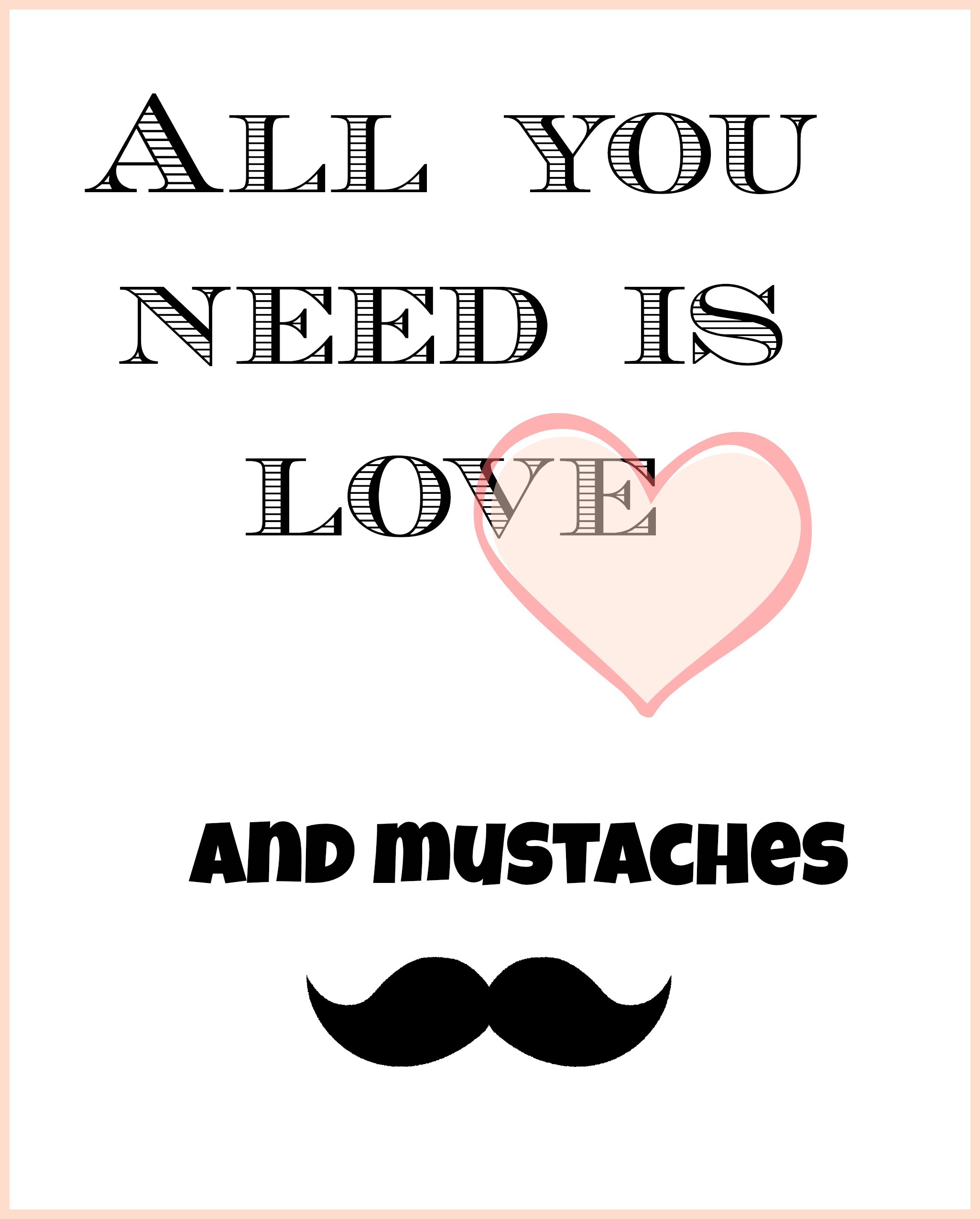 I Love Mustaches Wallpapers