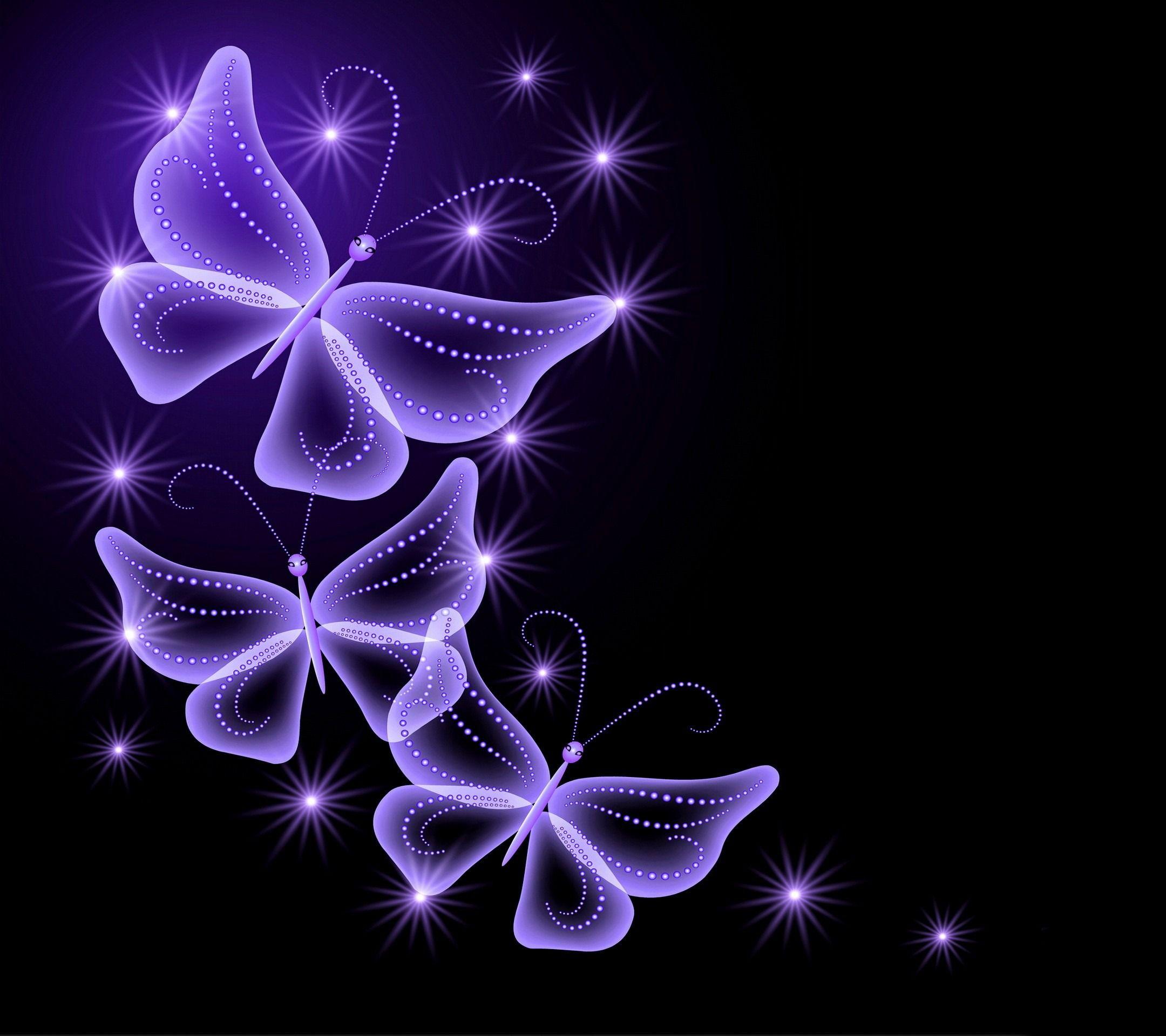 Images Of Purple Roses And Butterflies Wallpapers