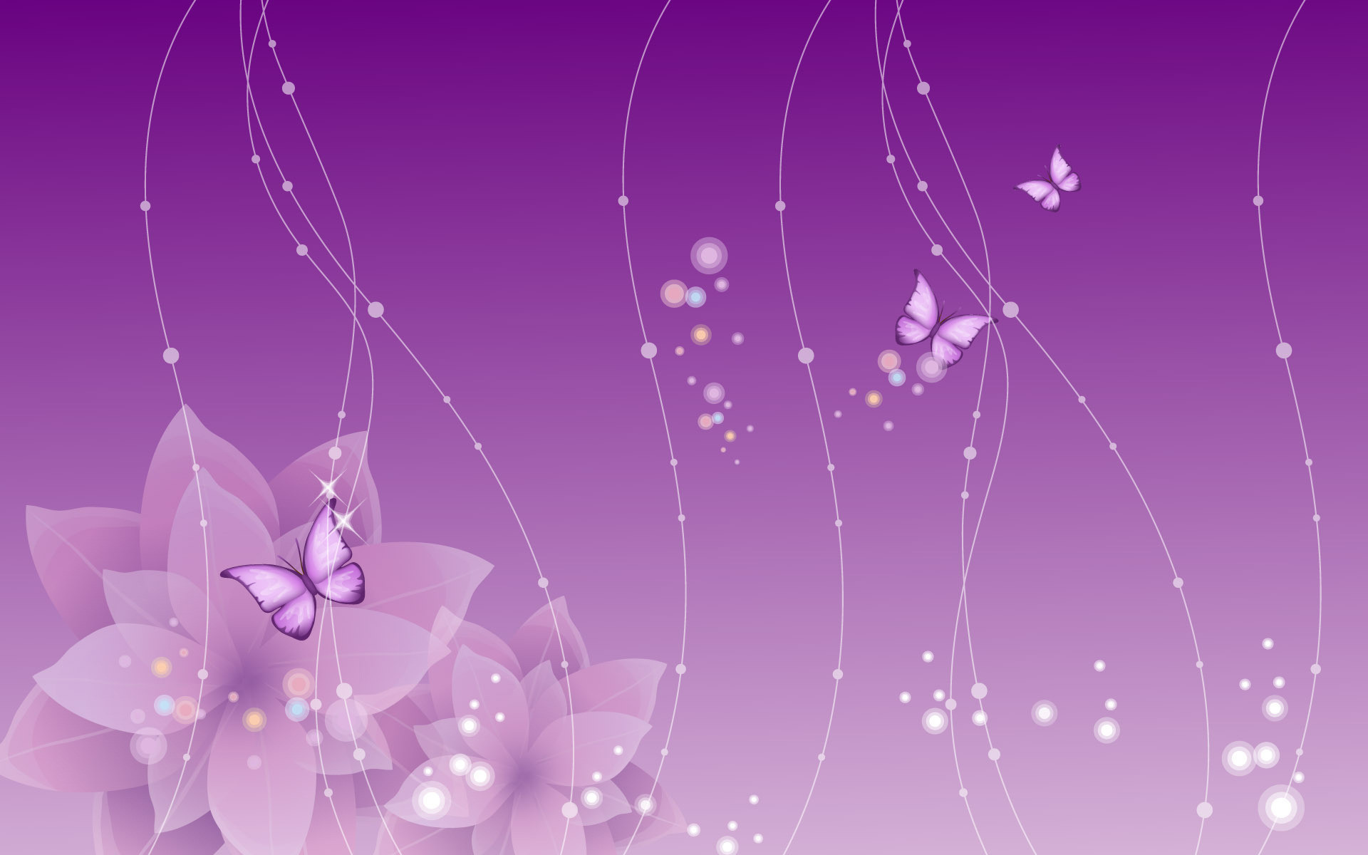 Images Of Purple Roses And Butterflies Wallpapers