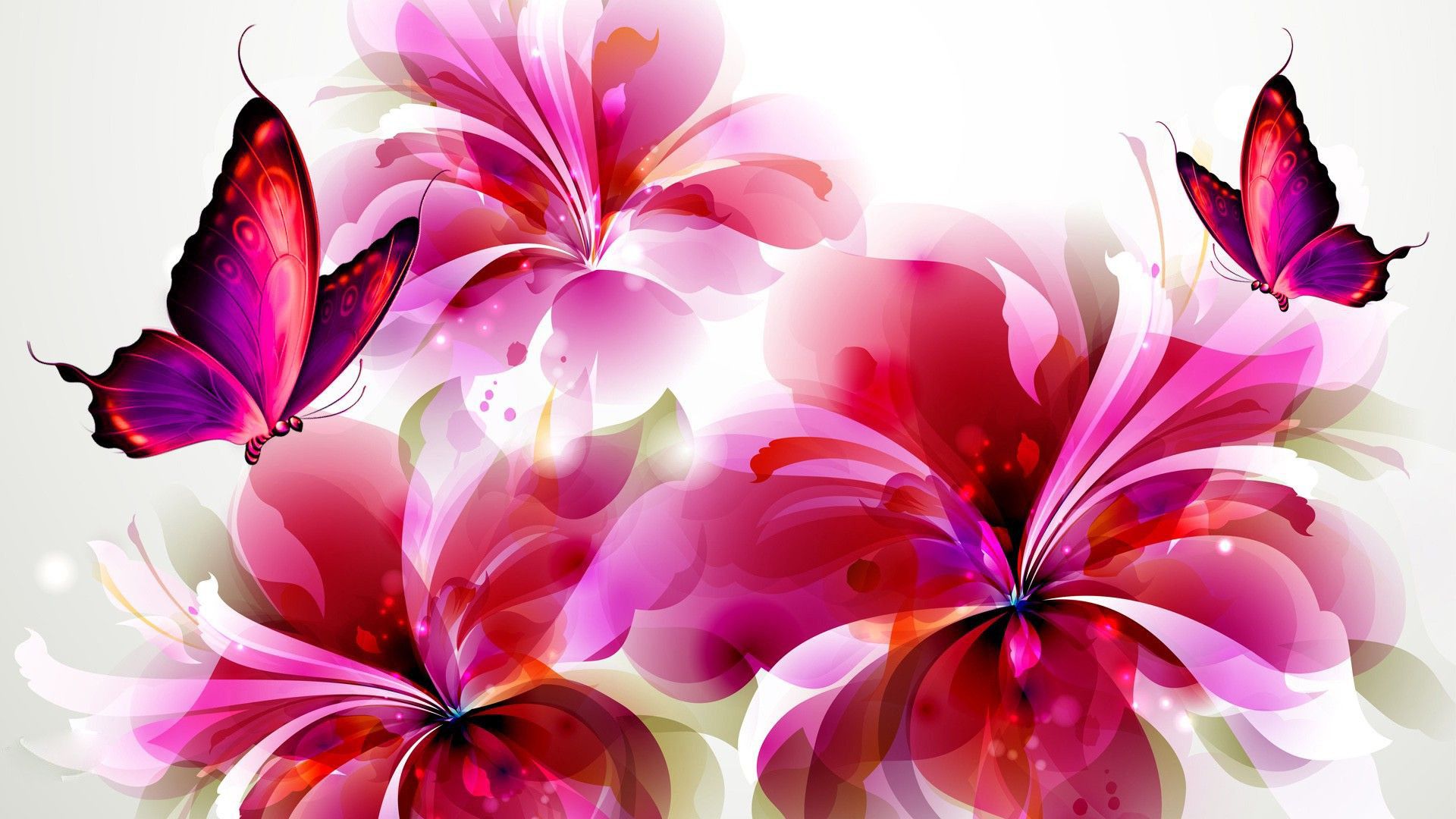 Images Of Purple Roses And Butterflies Wallpapers