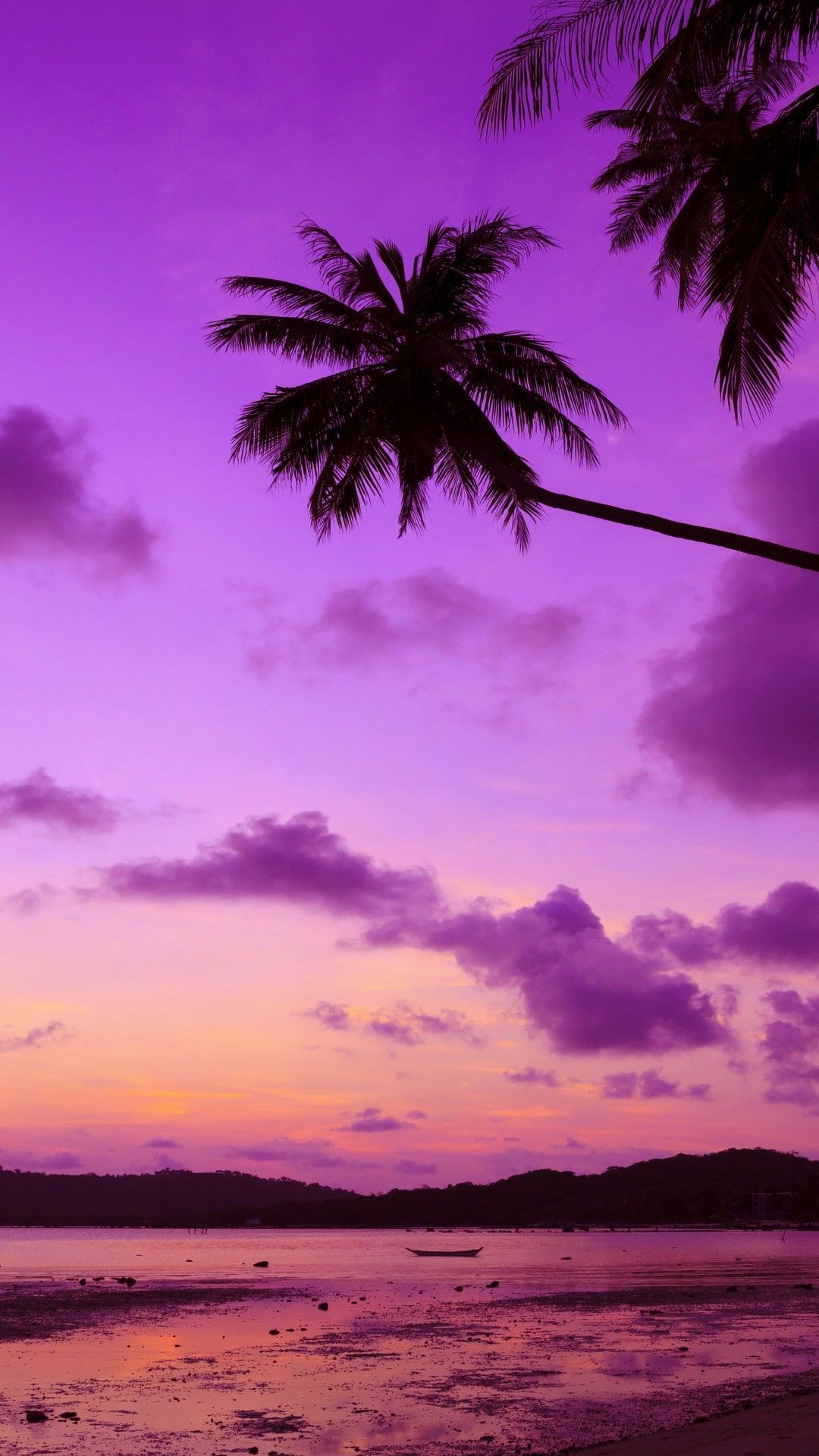 Iphone Purple Sunset Wallpapers