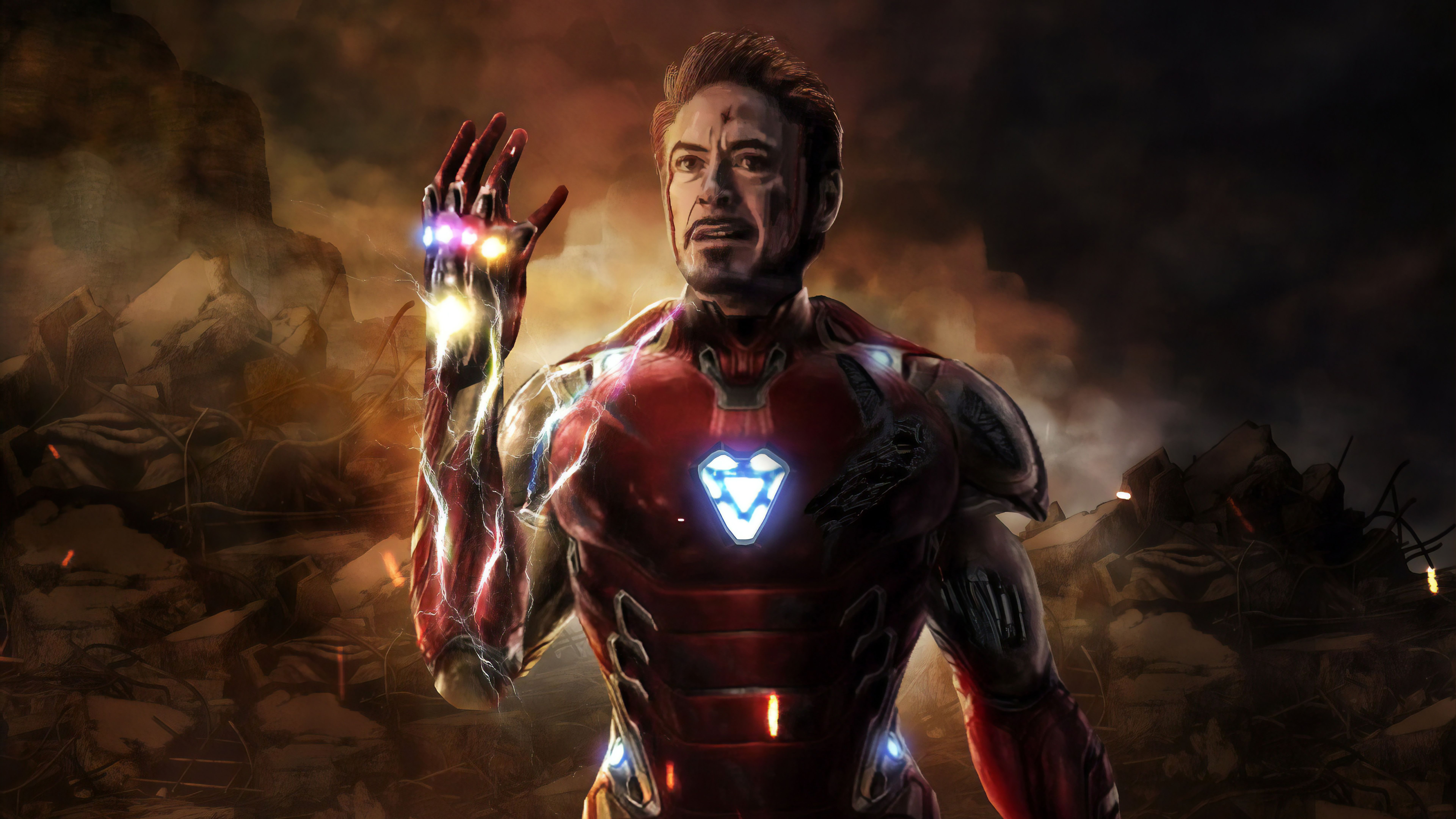 Iron Man Infinity Stones Suit Wallpapers