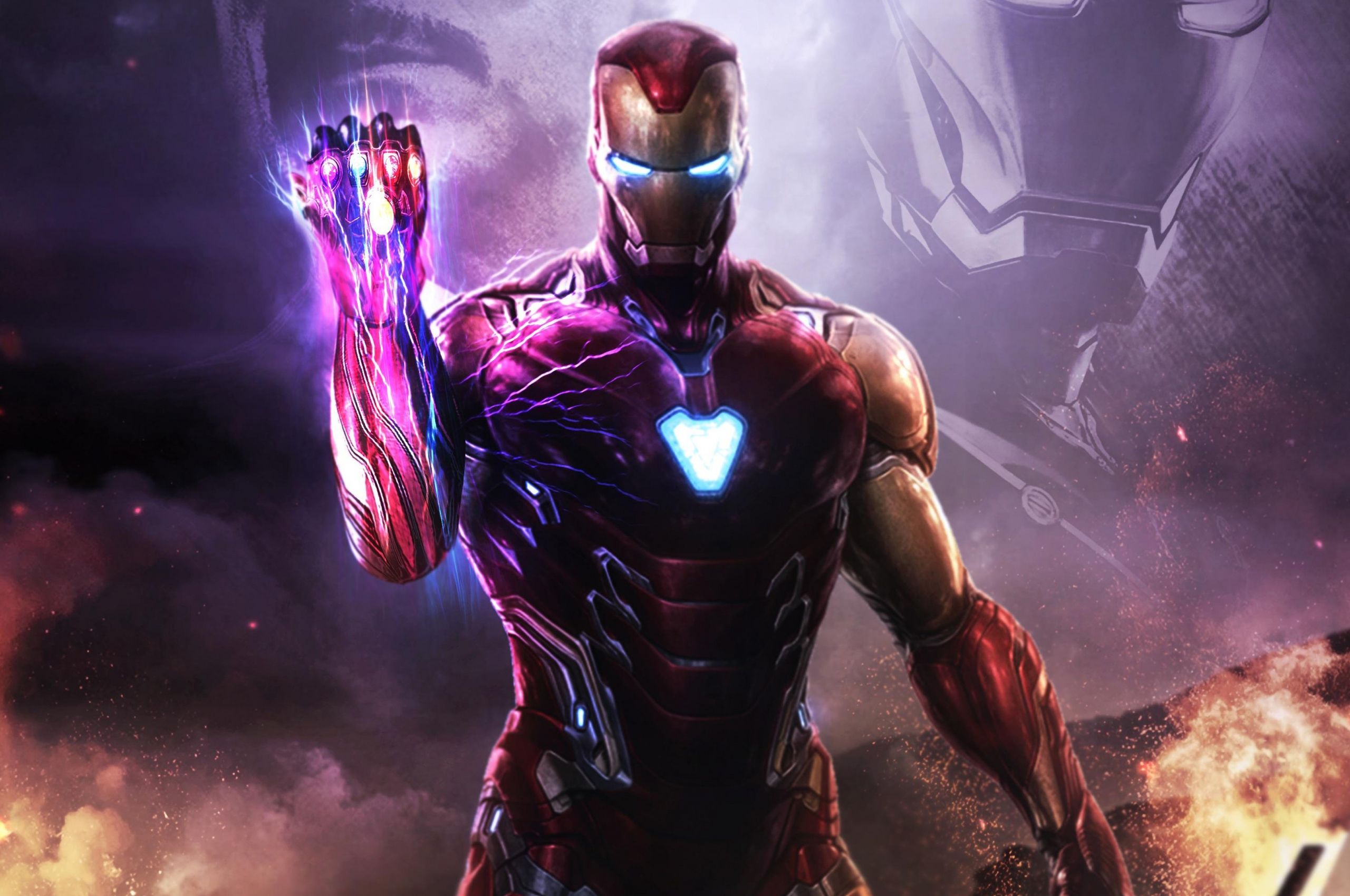 Iron Man Infinity Stones Suit Wallpapers