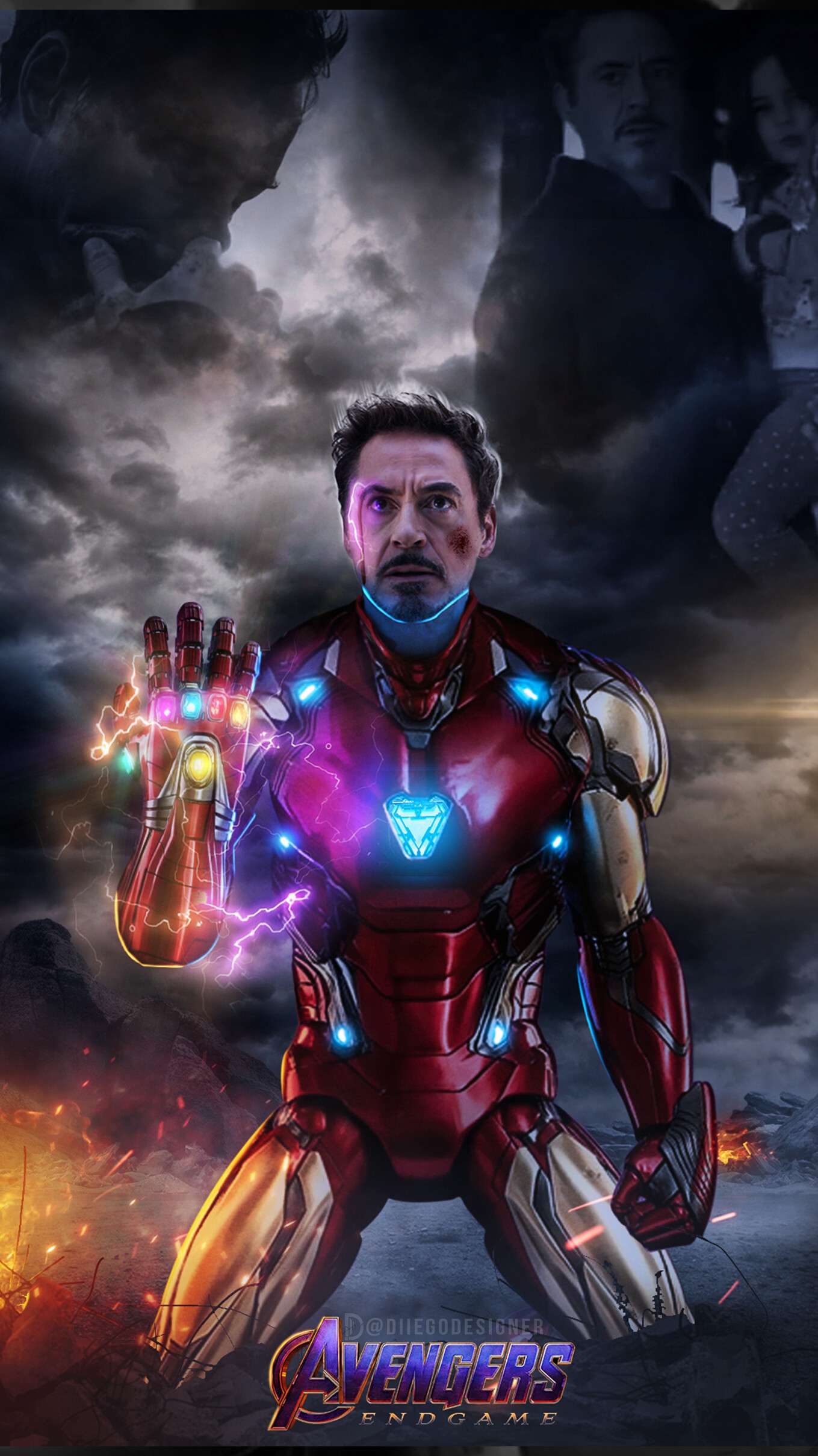 Iron Man Infinity Stones Suit Wallpapers