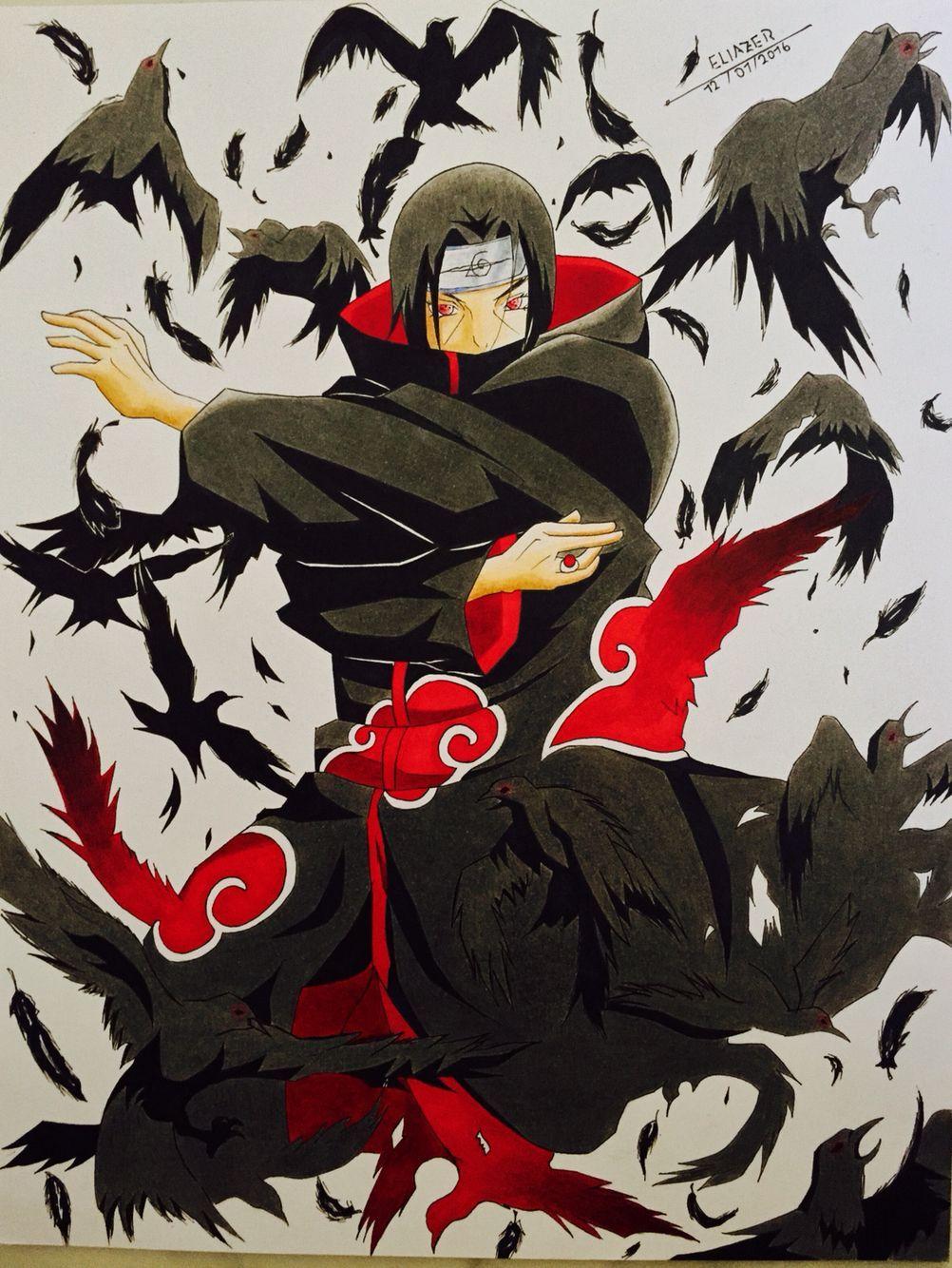 Itachi Crow Sharingan Wallpapers