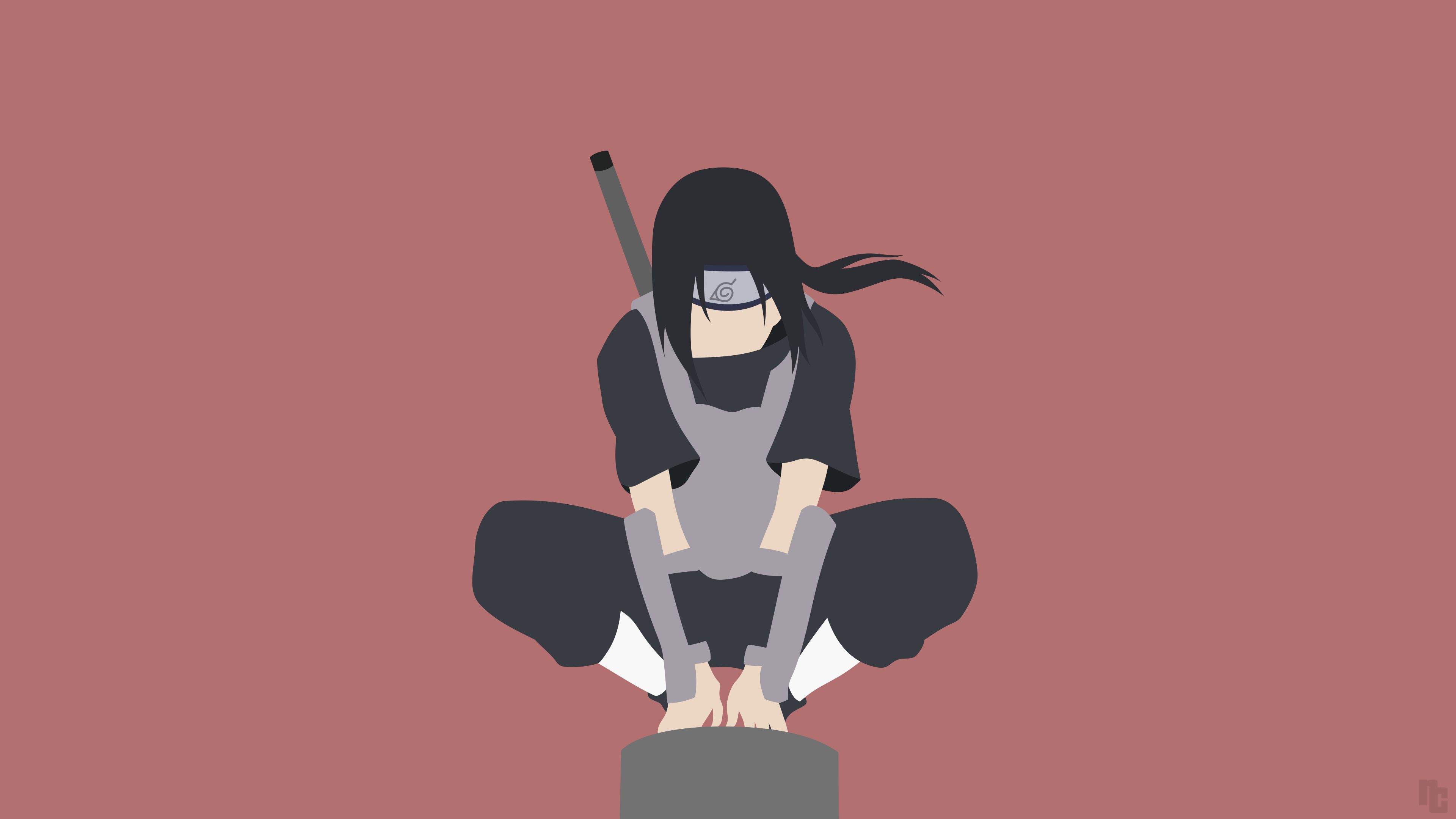 Itachi Minimalist Wallpapers